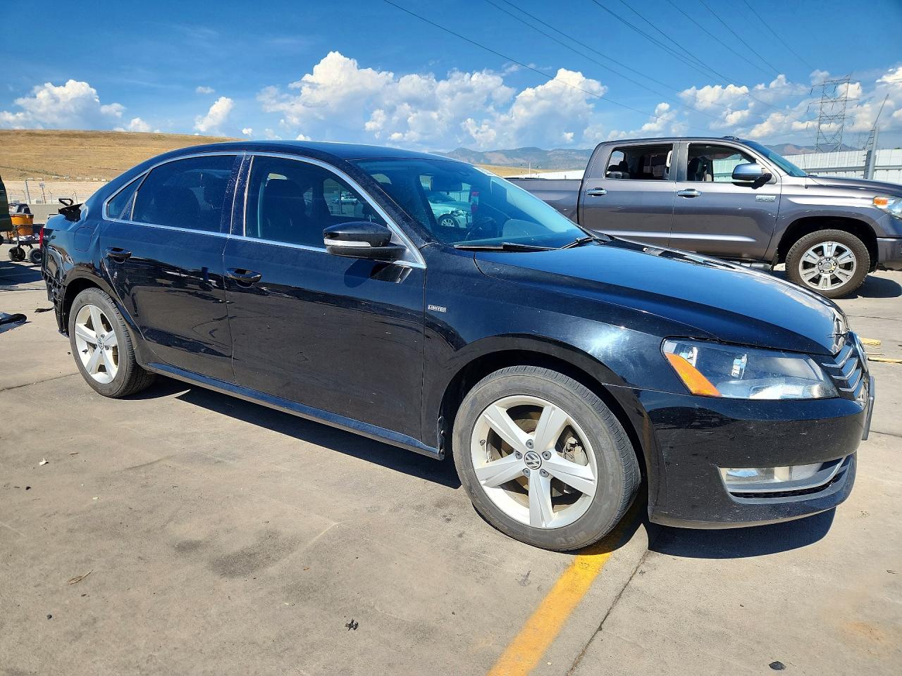 2015 Volkswagen Passat S Черный vin: 1VWAS7A33FC121366
