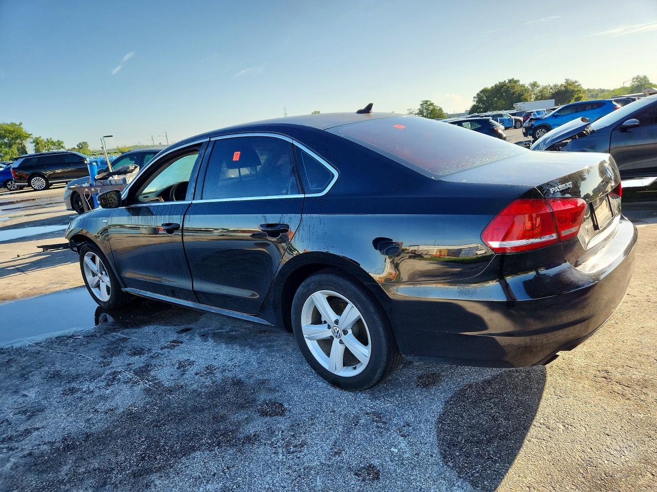 2014 Volkswagen Passat S Black vin: 1VWAS7A34EC050239