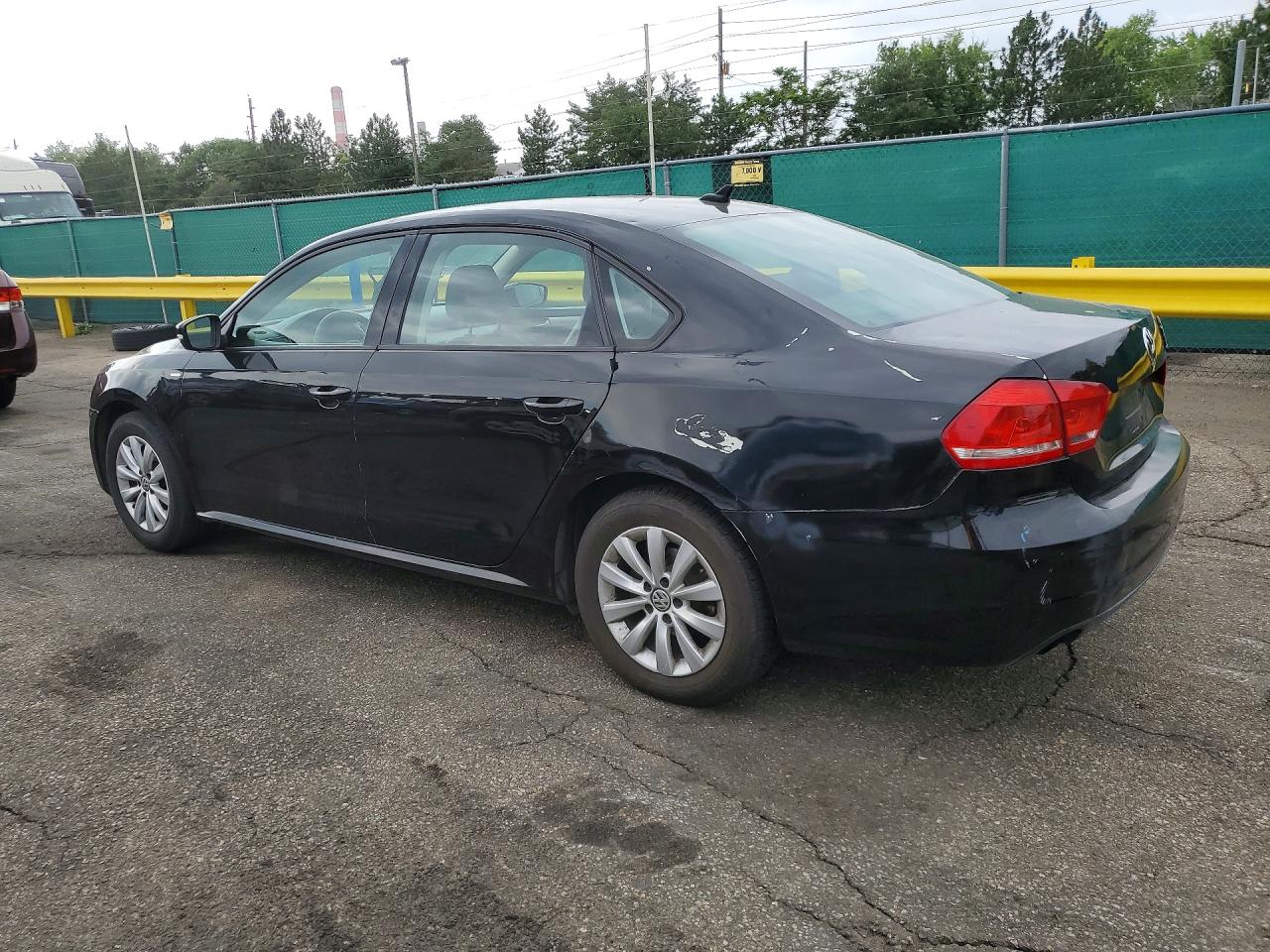 2014 Volkswagen Passat S Black vin: 1VWAS7A34EC108723