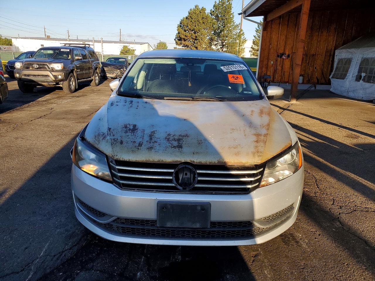 2015 Volkswagen Passat S Silver vin: 1VWAS7A34FC050890