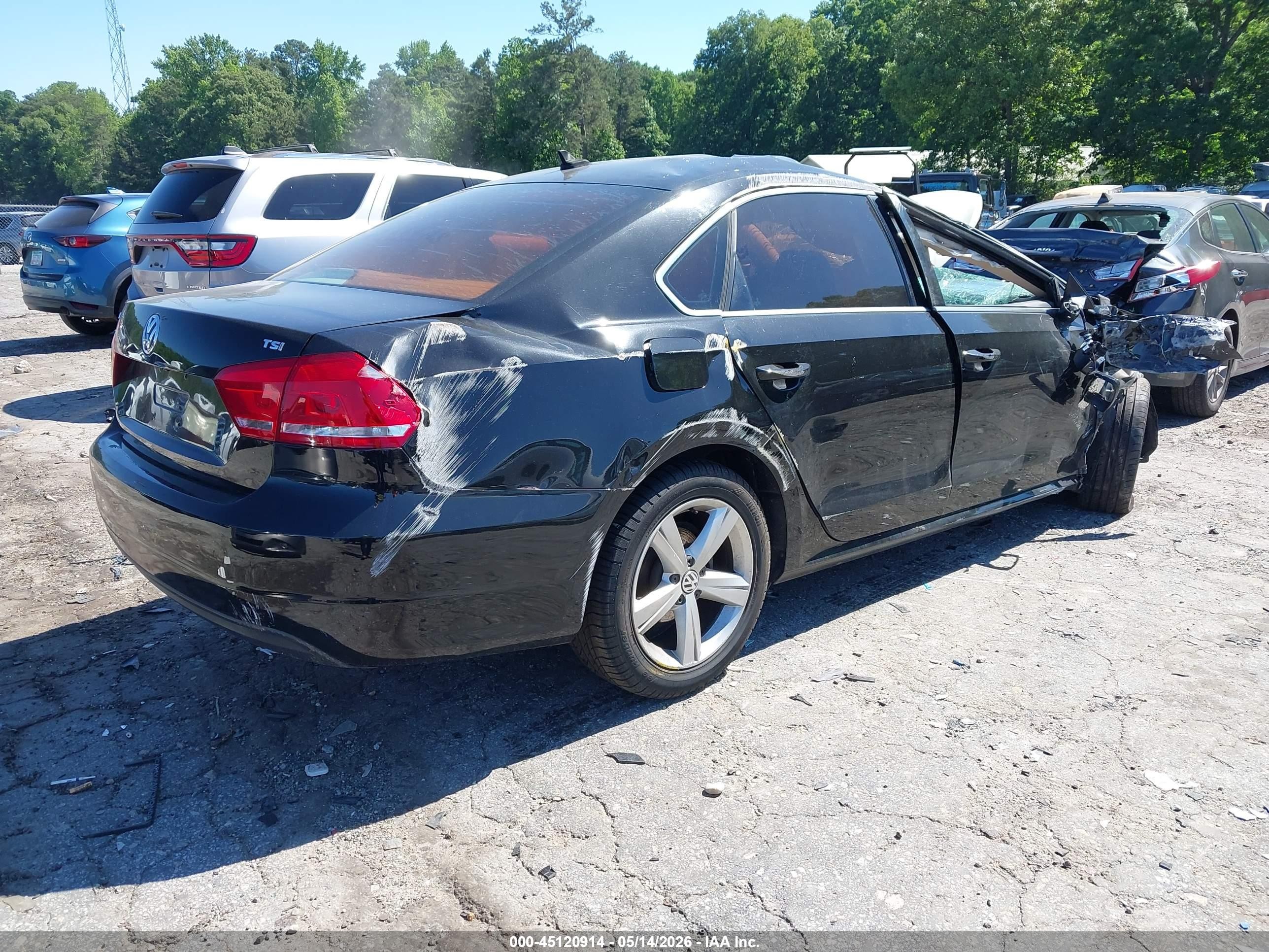 2015 Volkswagen Passat 1.8t Limited Edition Black vin: 1VWAS7A34FC104804