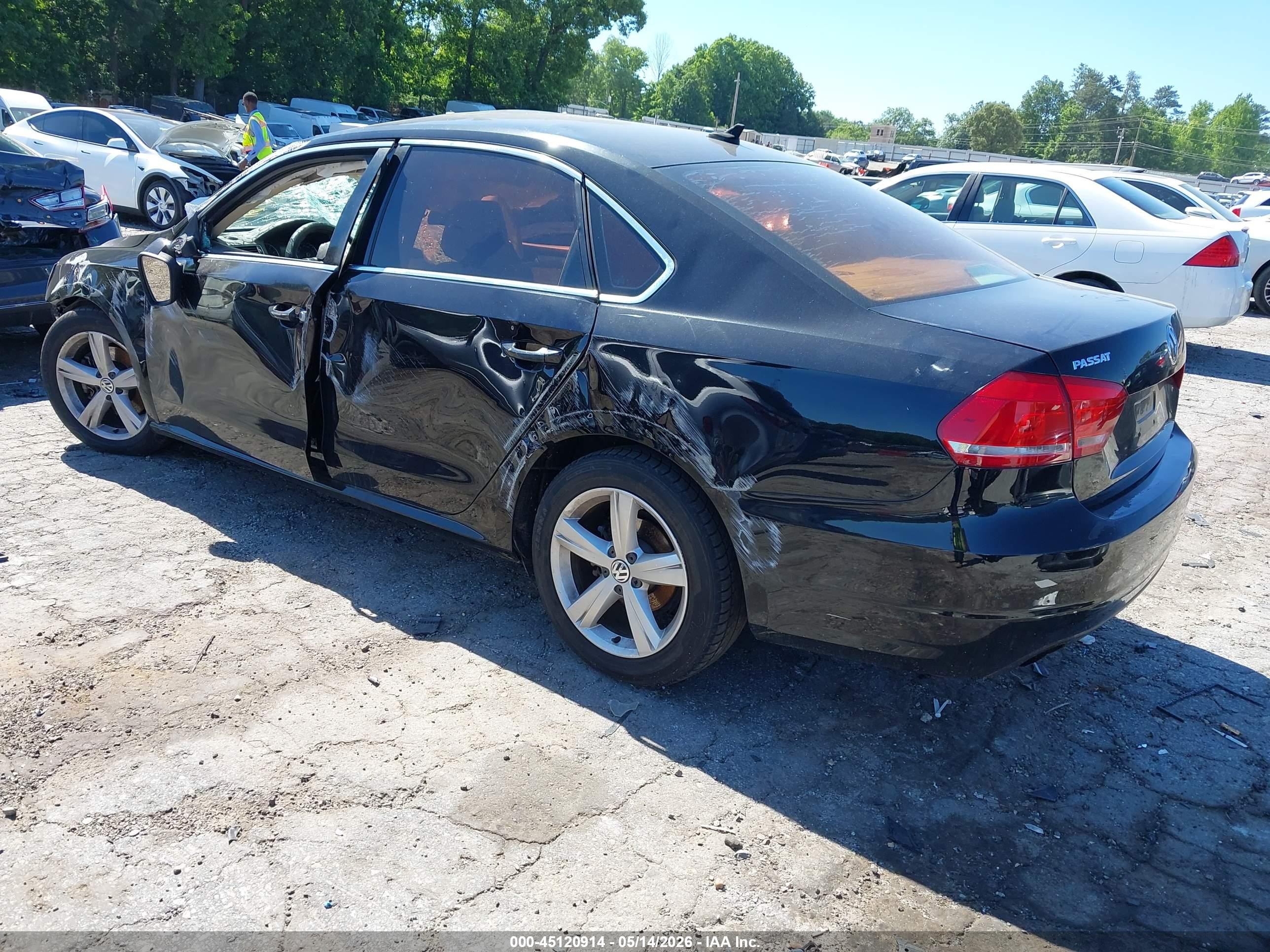 2015 Volkswagen Passat 1.8t Limited Edition Black vin: 1VWAS7A34FC104804