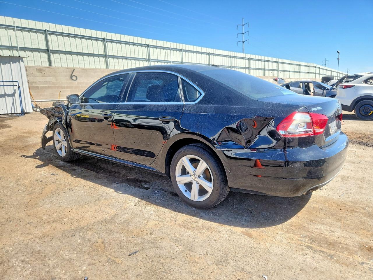 2014 Volkswagen Passat S Black vin: 1VWAS7A35EC040870