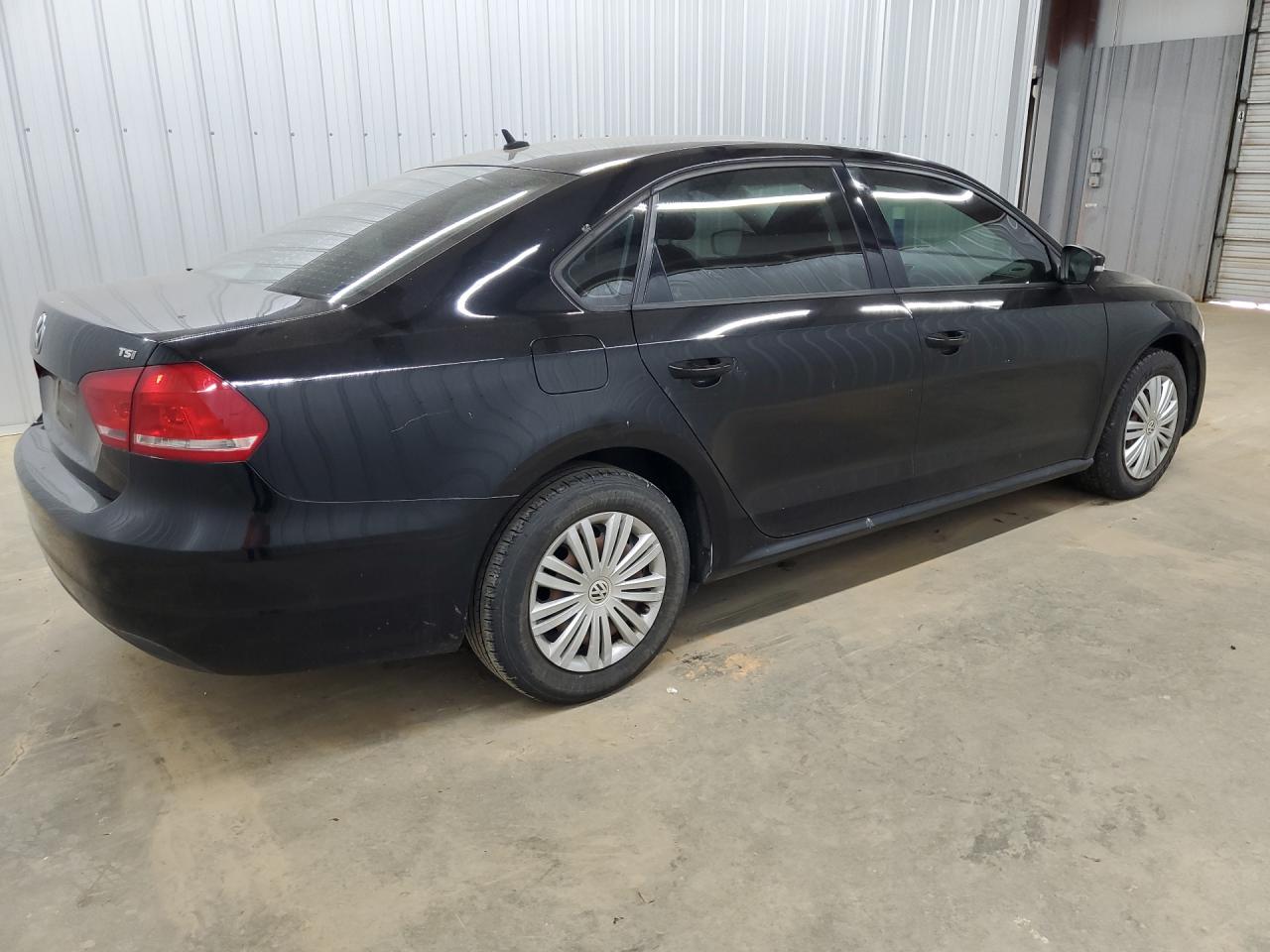 2014 Volkswagen Passat S Black vin: 1VWAS7A35EC120315 Damage: Right Qtr Panel, Chipped, 2