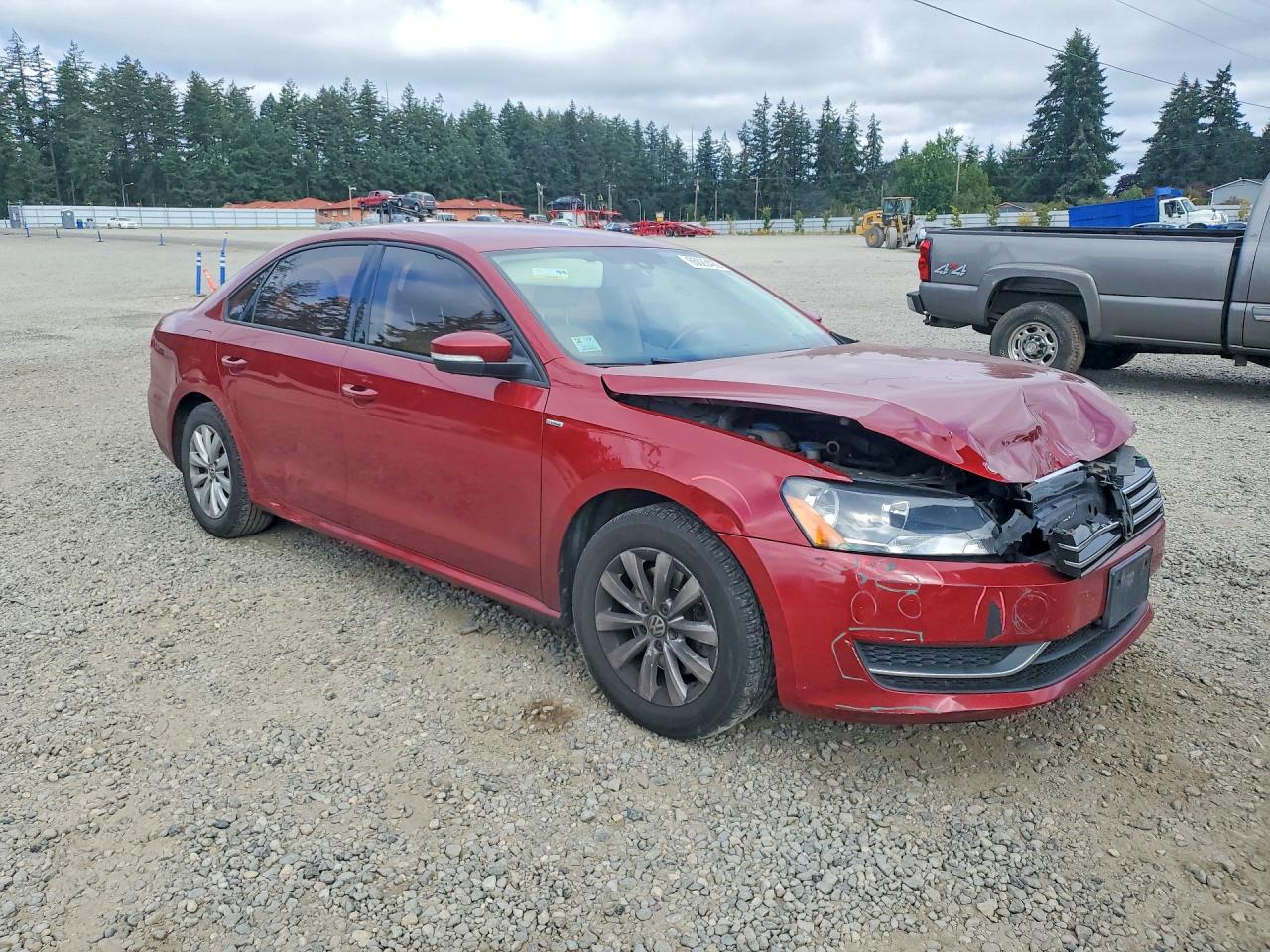 2015 Volkswagen Passat S Burgundy vin: 1VWAS7A35FC046475