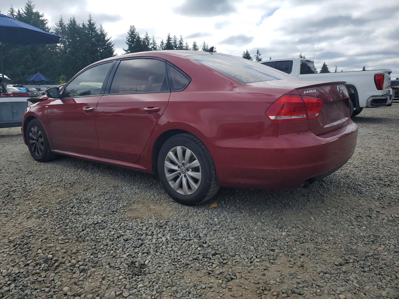 2015 Volkswagen Passat S Burgundy vin: 1VWAS7A35FC046475