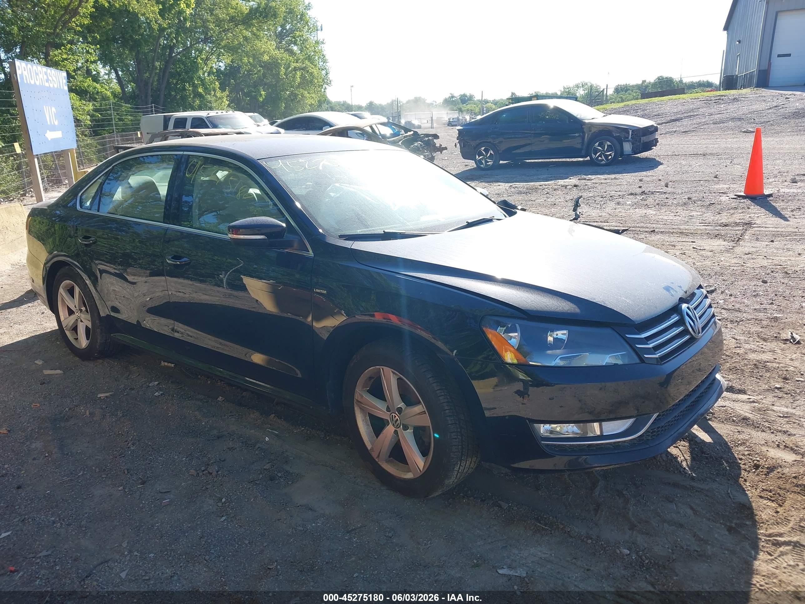 2015 Volkswagen Passat 1.8t Limited Edition Black vin: 1VWAS7A35FC110353