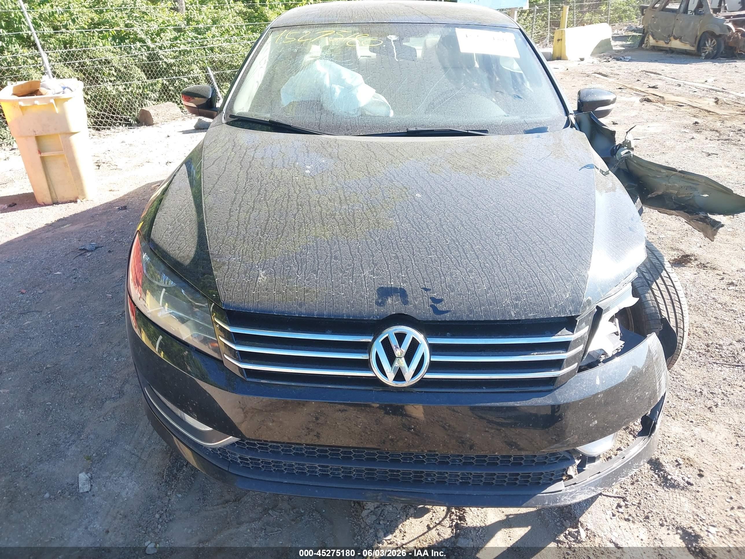 2015 Volkswagen Passat 1.8t Limited Edition Black vin: 1VWAS7A35FC110353