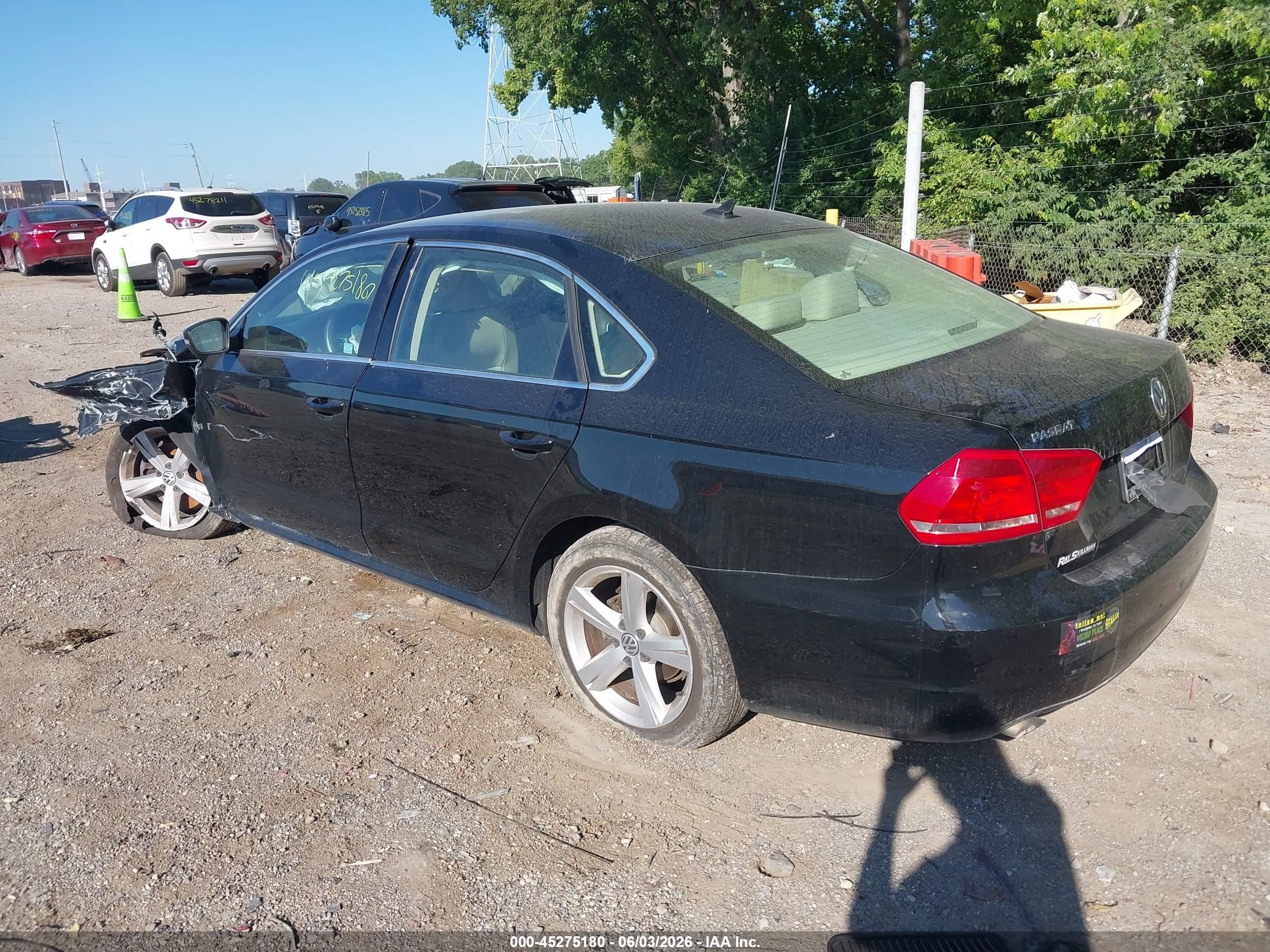 2015 Volkswagen Passat 1.8t Limited Edition Black vin: 1VWAS7A35FC110353