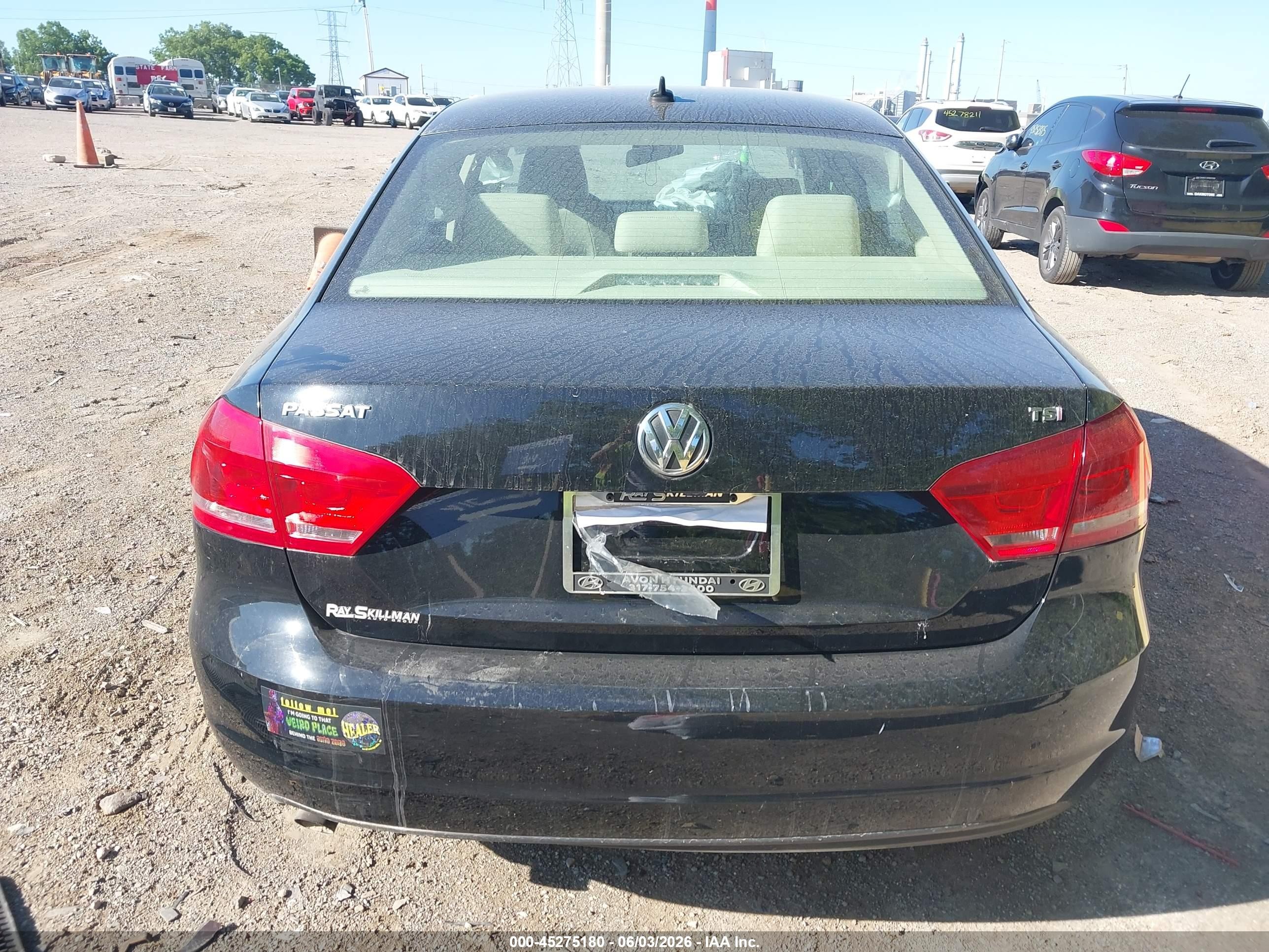 2015 Volkswagen Passat 1.8t Limited Edition Black vin: 1VWAS7A35FC110353