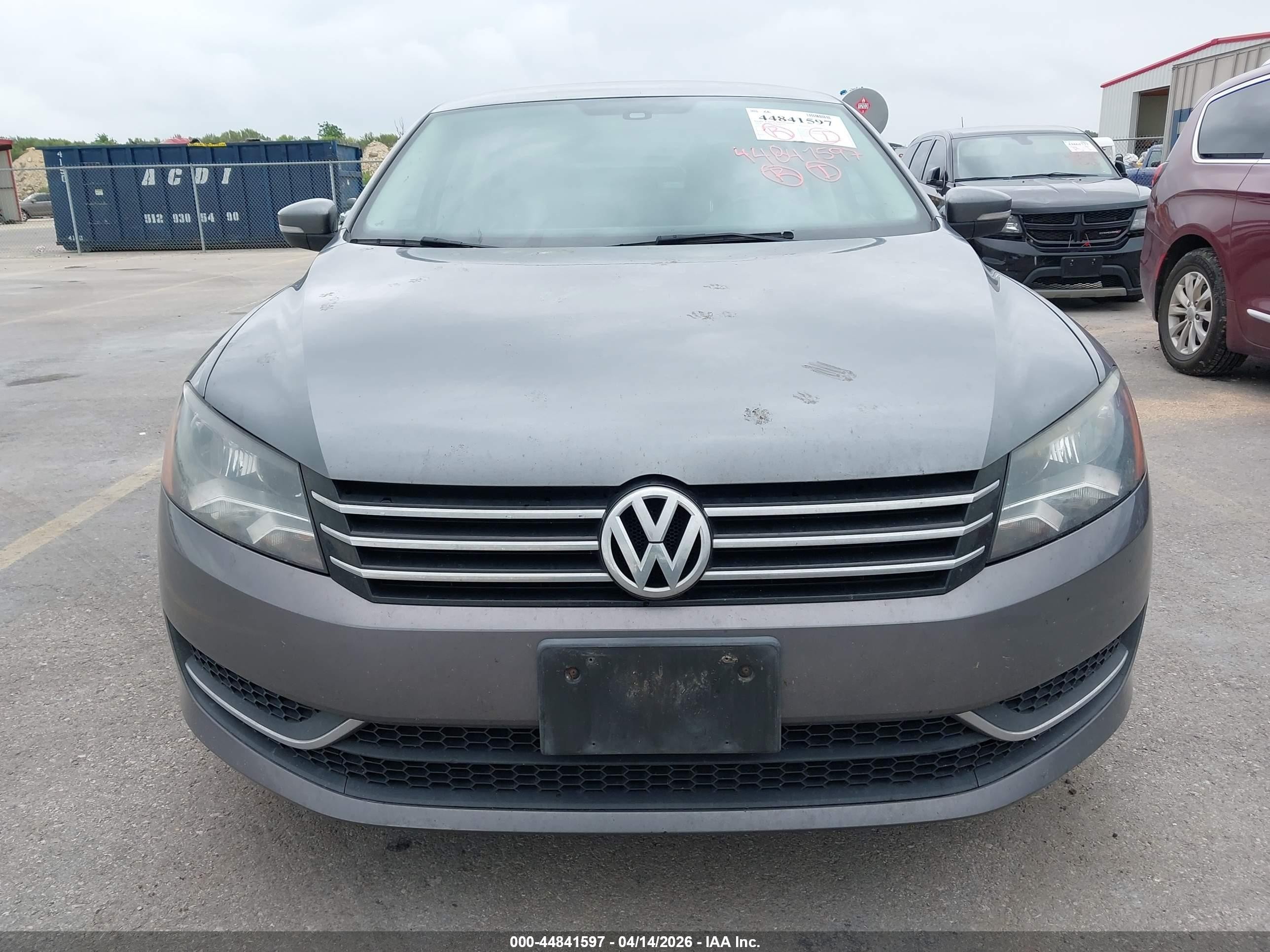 2014 Volkswagen Passat 1.8t Wolfsburg Edition Gray vin: 1VWAS7A36EC092931