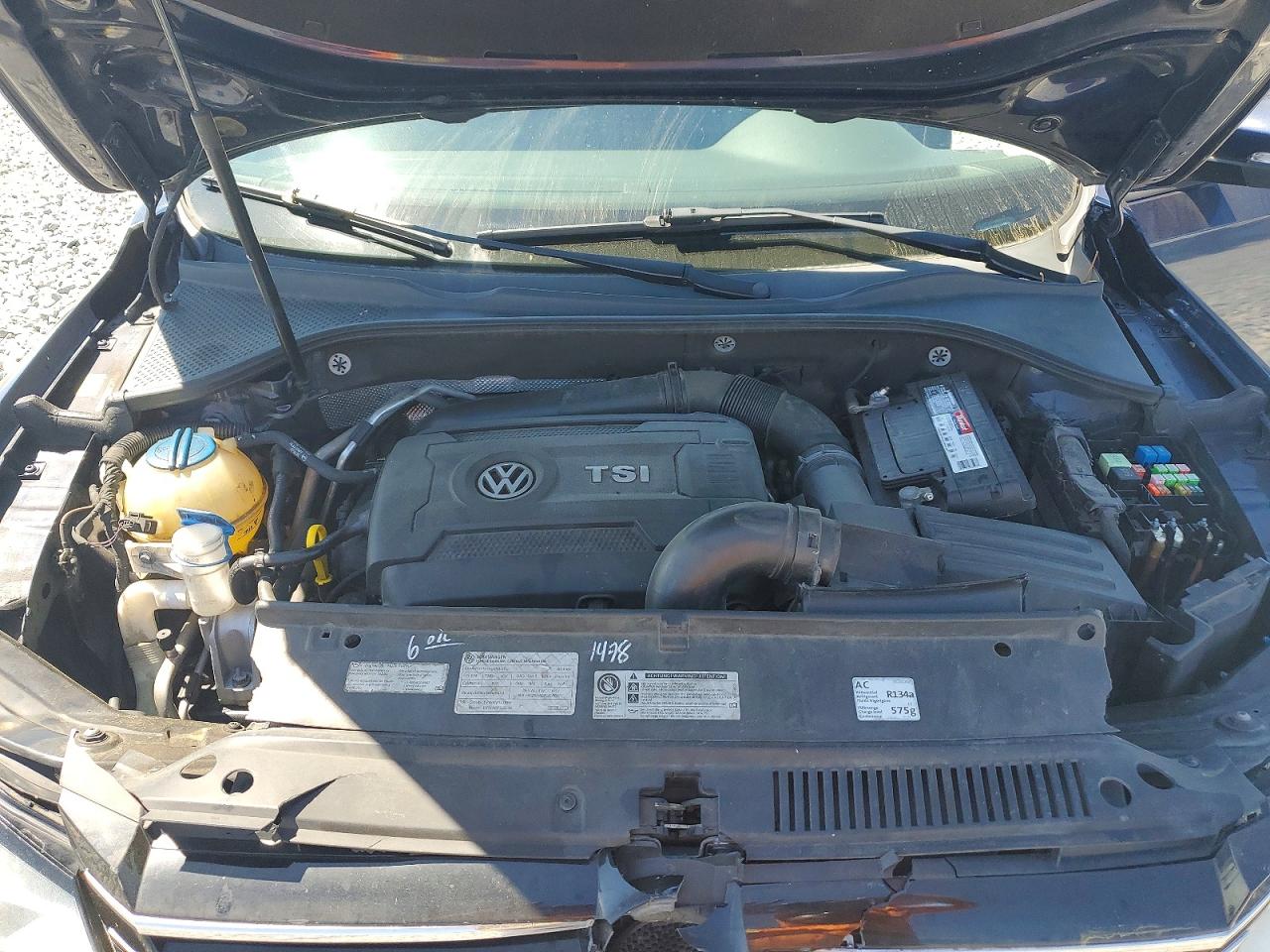 2014 Volkswagen Passat S Blue vin: 1VWAS7A36EC095604