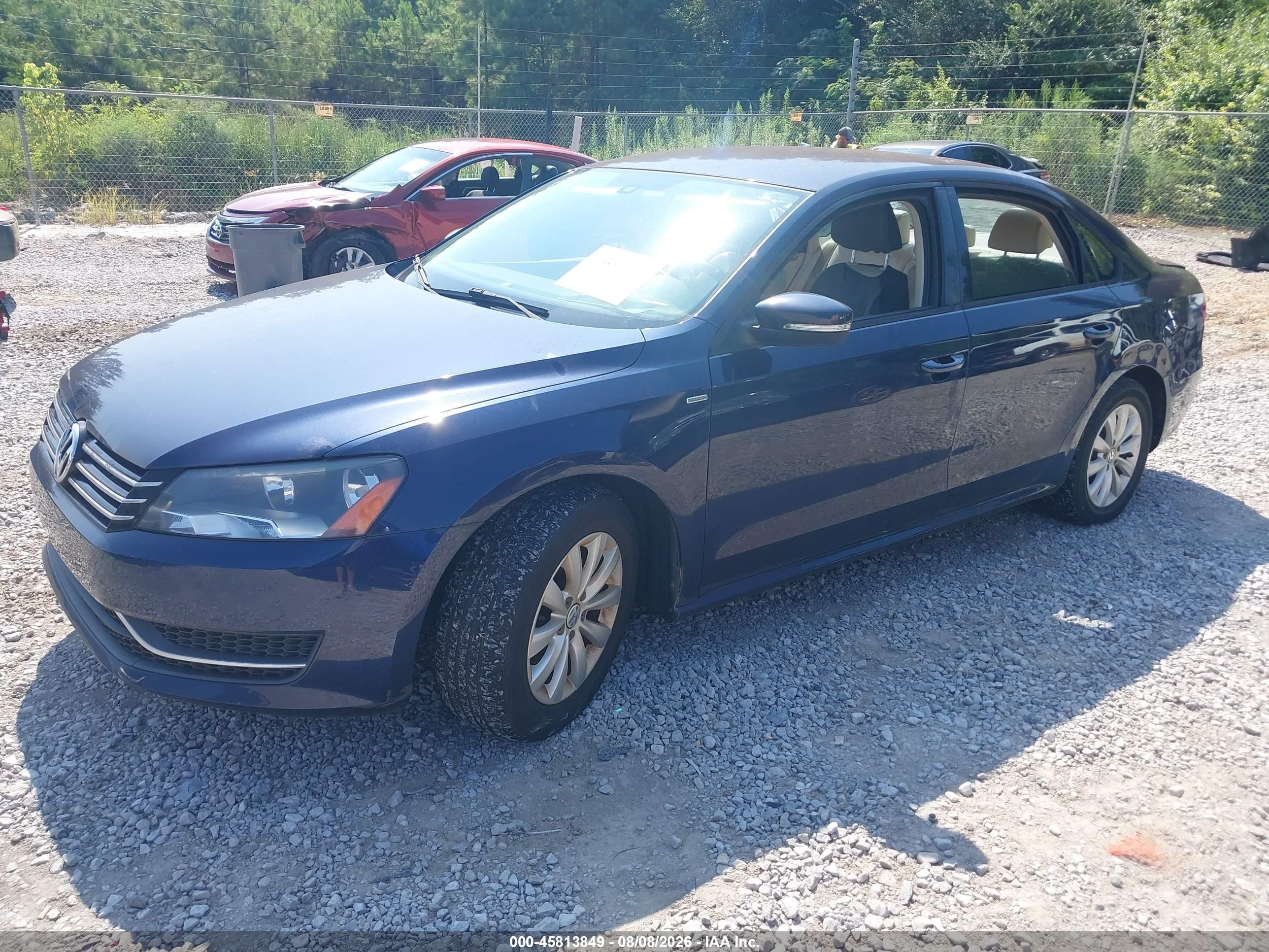 2014 Volkswagen Passat 1.8t Wolfsburg Edition Blue vin: 1VWAS7A36EC119867