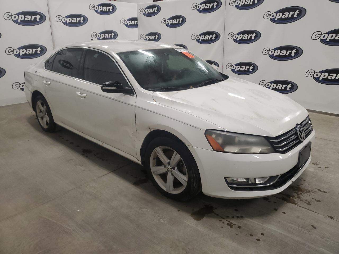 2015 Volkswagen Passat S White vin: 1VWAS7A36FC090307 Damage: Right Front Door, Severe Damage, Replacement Required