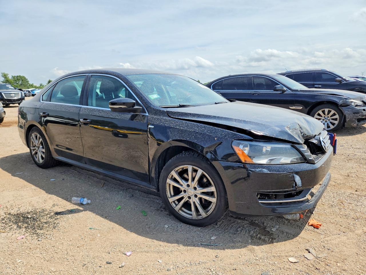 2014 Volkswagen Passat S Black vin: 1VWAS7A37EC029028