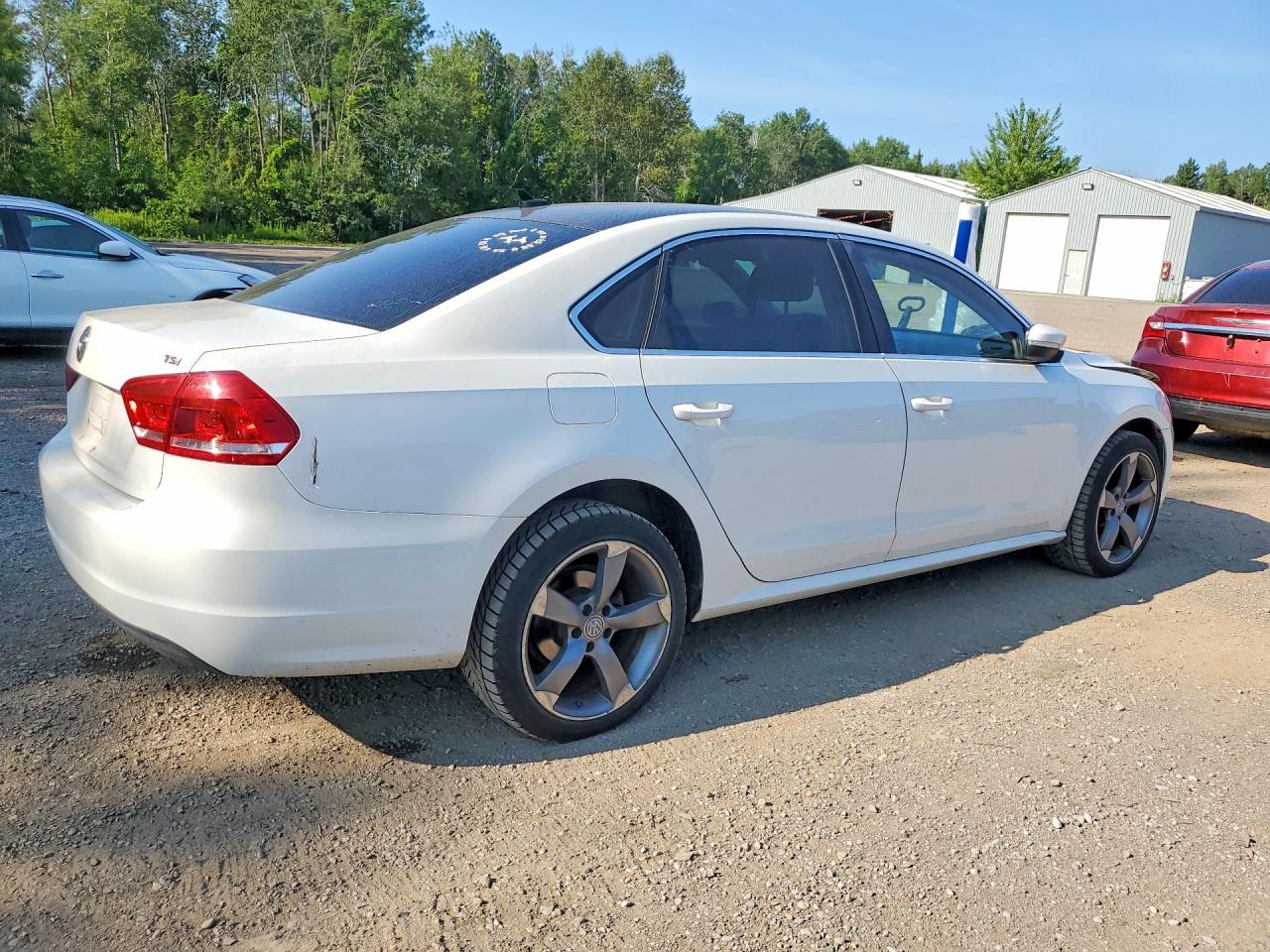 2015 Volkswagen Passat S White vin: 1VWAS7A37FC113142