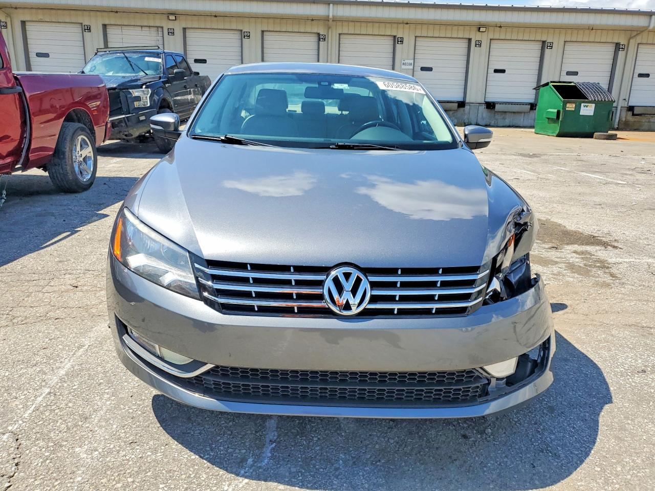 2015 Volkswagen Passat S Gray vin: 1VWAS7A37FC119250