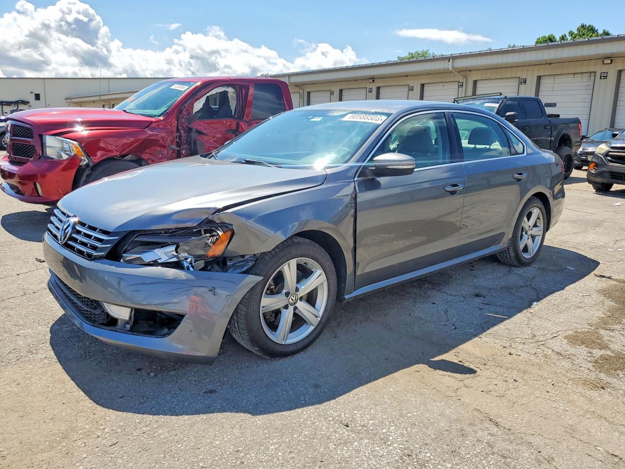 2015 Volkswagen Passat S Gray vin: 1VWAS7A37FC119250