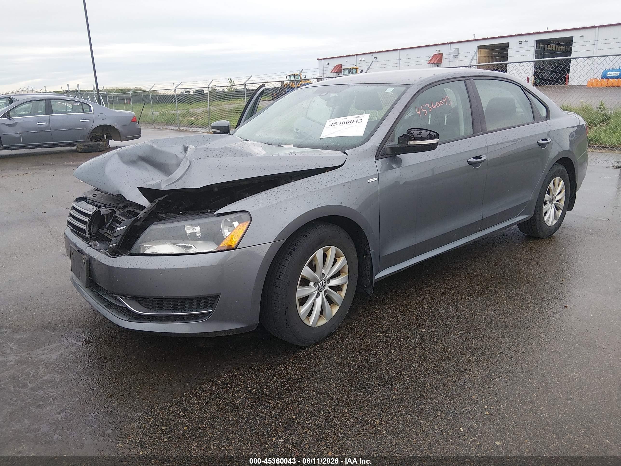 2015 Volkswagen Passat 1.8t Wolfsburg Edition Gray vin: 1VWAS7A38FC002910