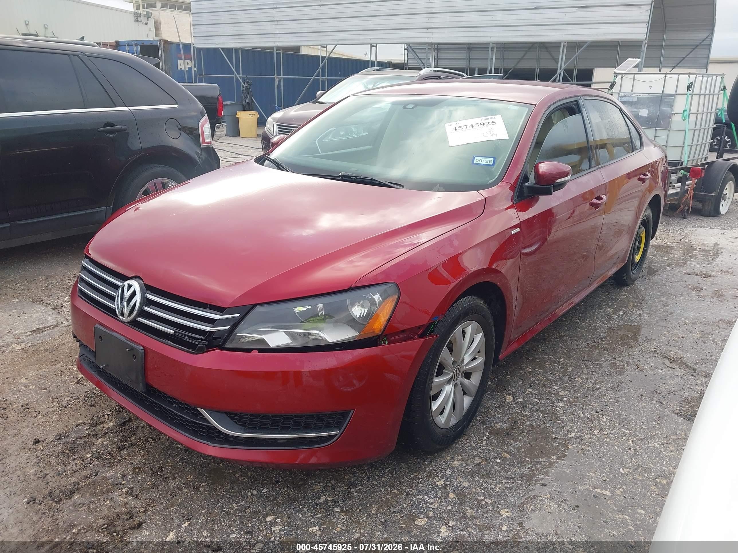 2015 Volkswagen Passat 1.8t Wolfsburg Edition Maroon vin: 1VWAS7A38FC065103