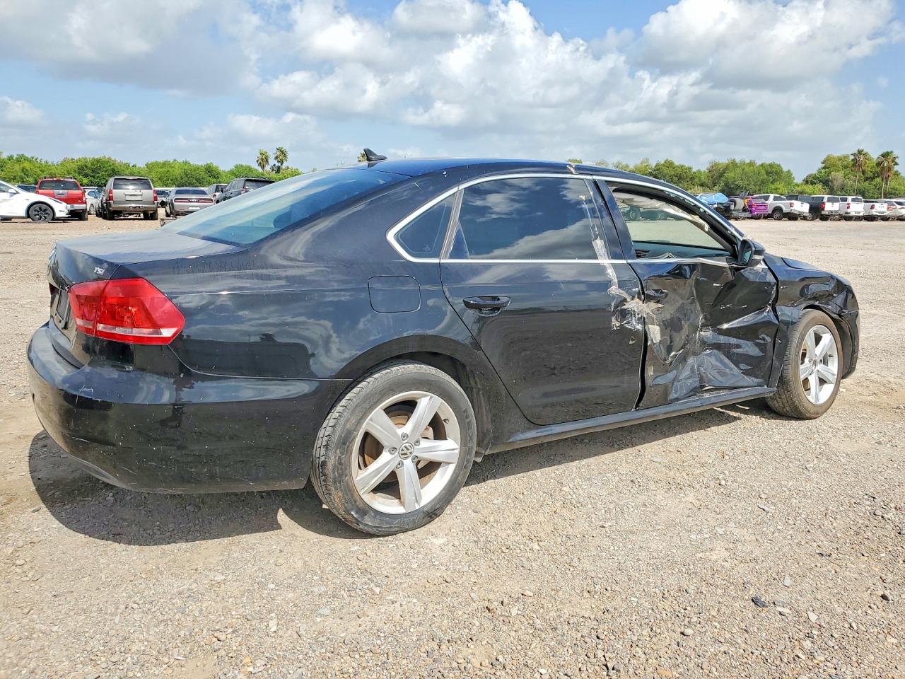 2015 Volkswagen Passat S Black vin: 1VWAS7A38FC079678