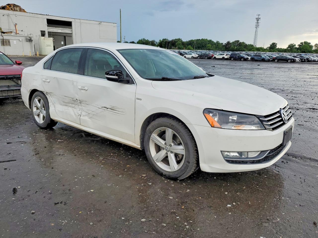 2015 Volkswagen Passat S White vin: 1VWAS7A38FC096058