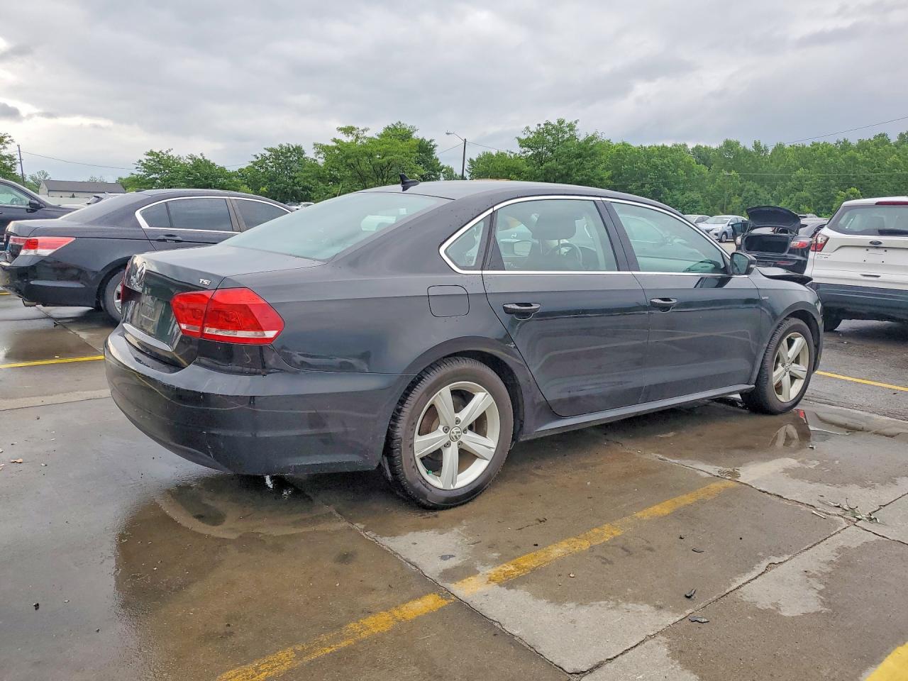 2015 Volkswagen Passat S Black vin: 1VWAS7A38FC110007