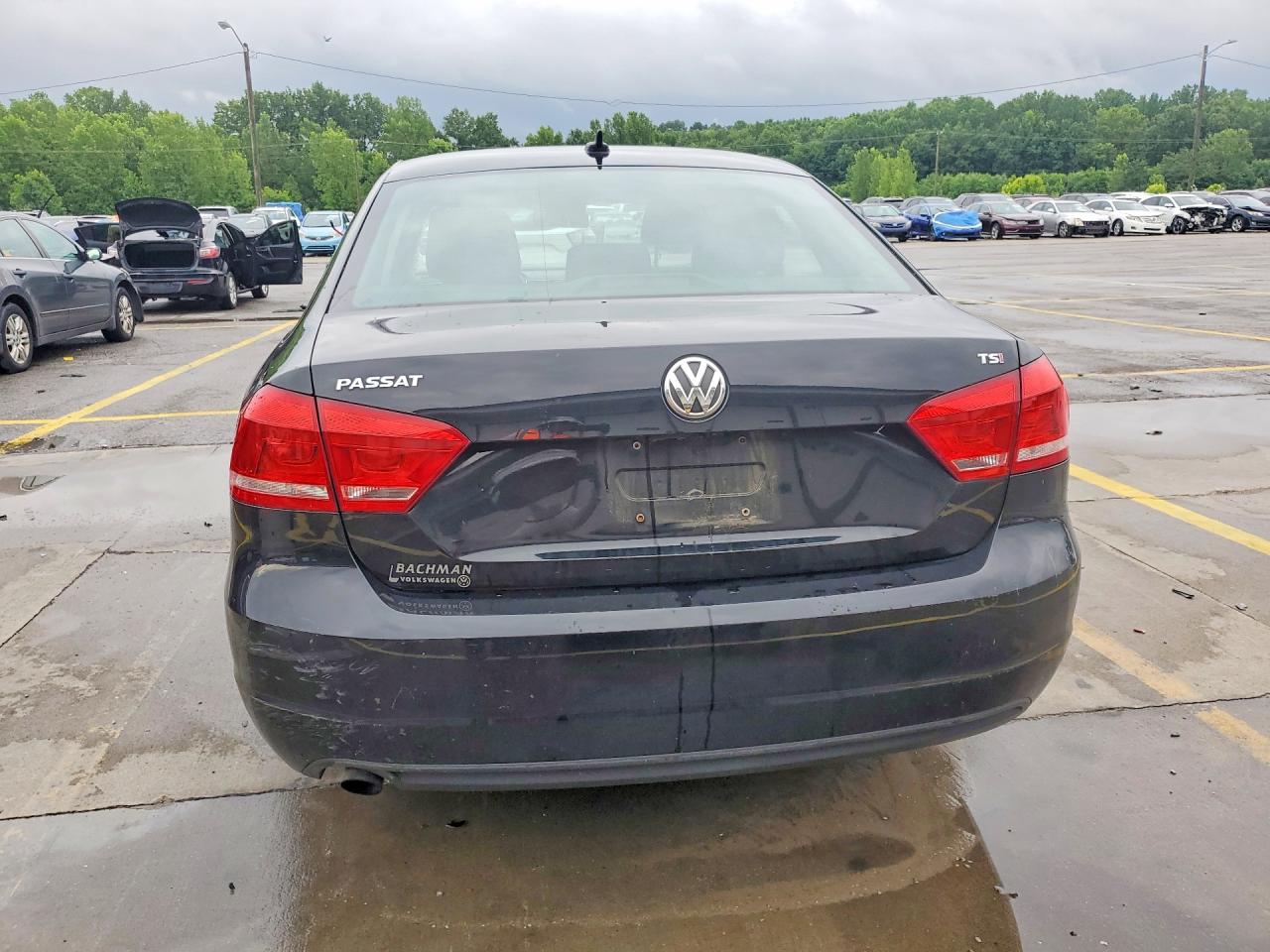 2015 Volkswagen Passat S Black vin: 1VWAS7A38FC110007