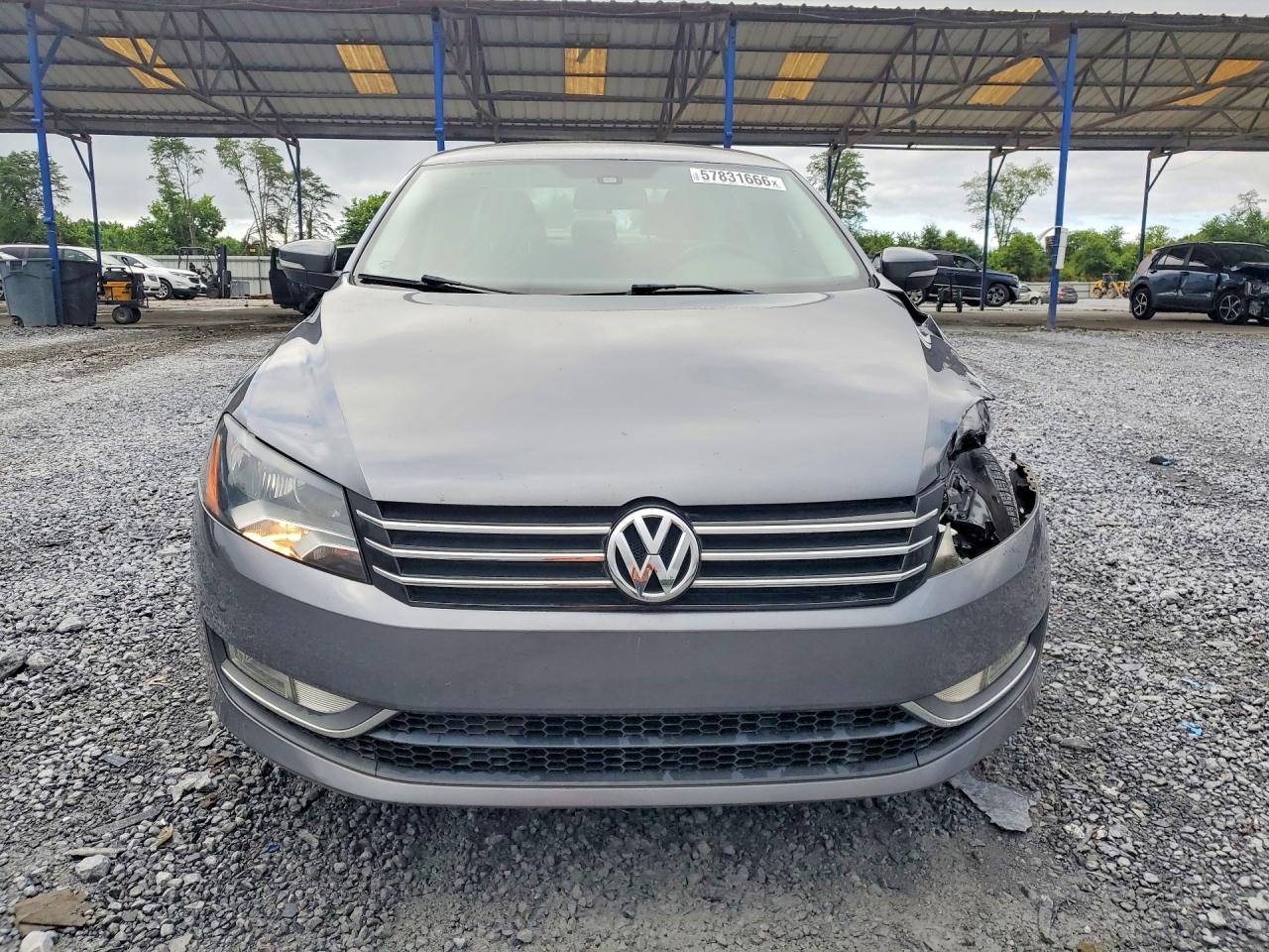 2015 Volkswagen Passat S Gray vin: 1VWAS7A38FC118804
