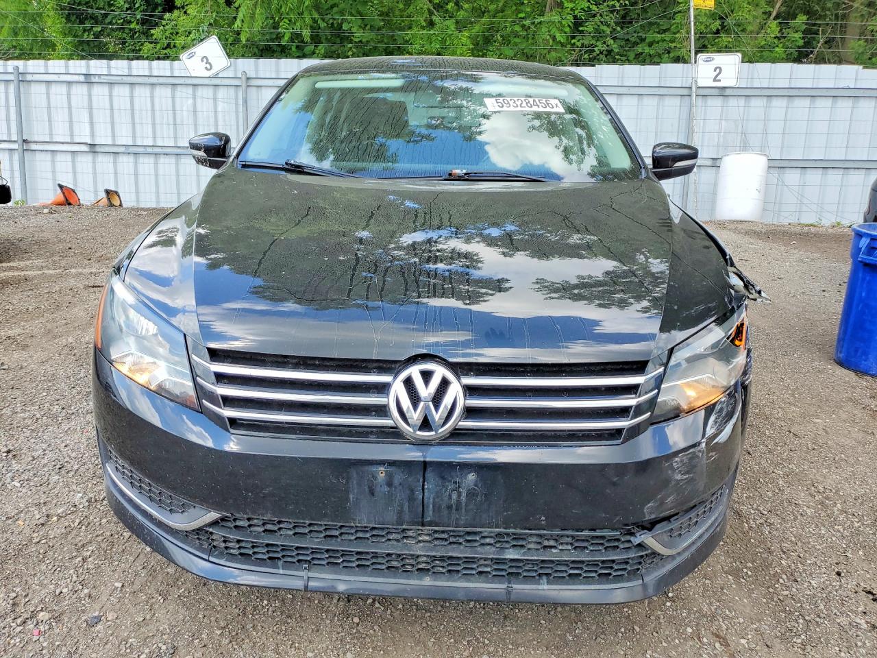 2014 Volkswagen Passat S Black vin: 1VWAS7A39EC094947