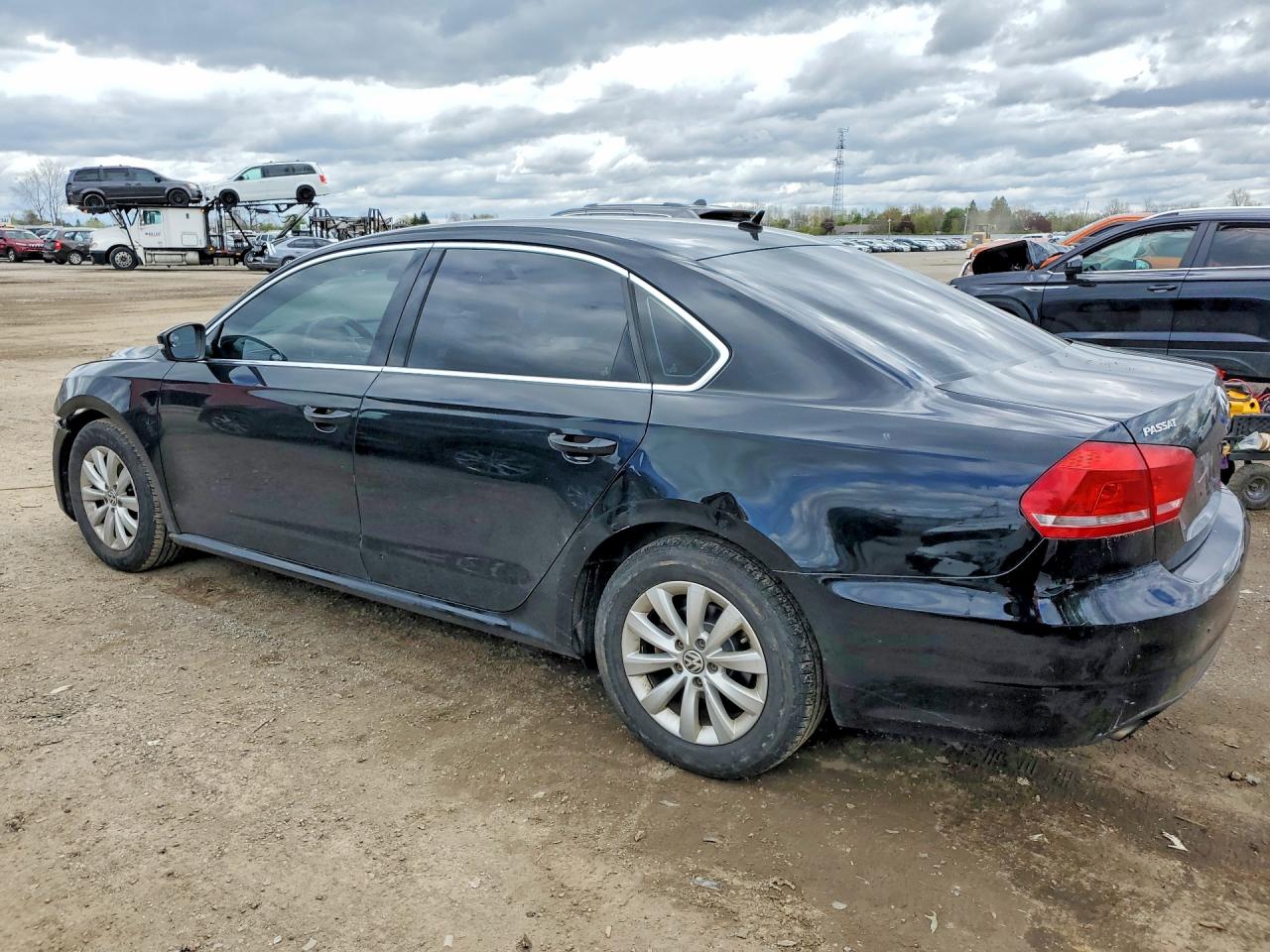 2014 Volkswagen Passat S Black vin: 1VWAS7A39EC110967