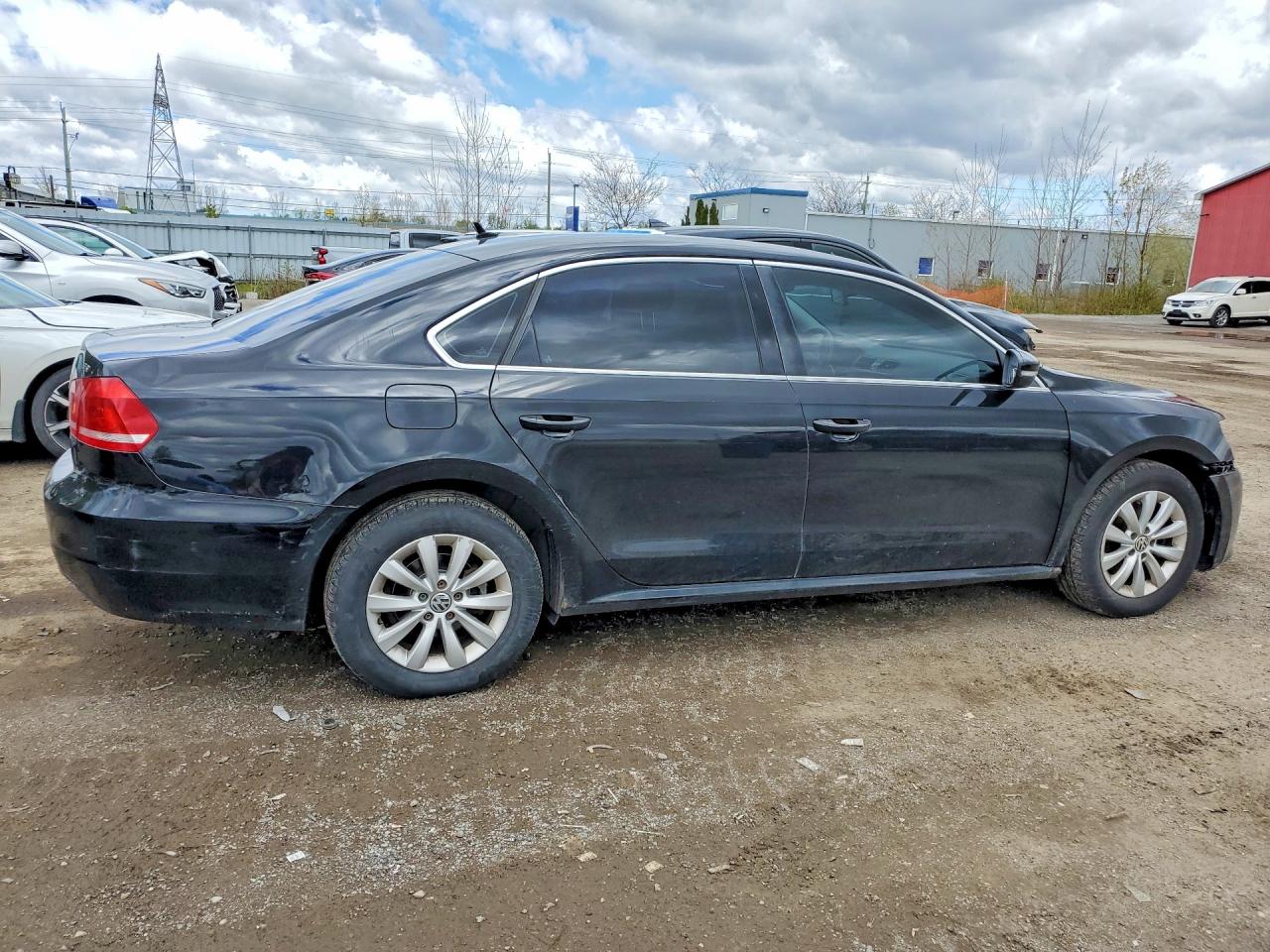 2014 Volkswagen Passat S Black vin: 1VWAS7A39EC110967