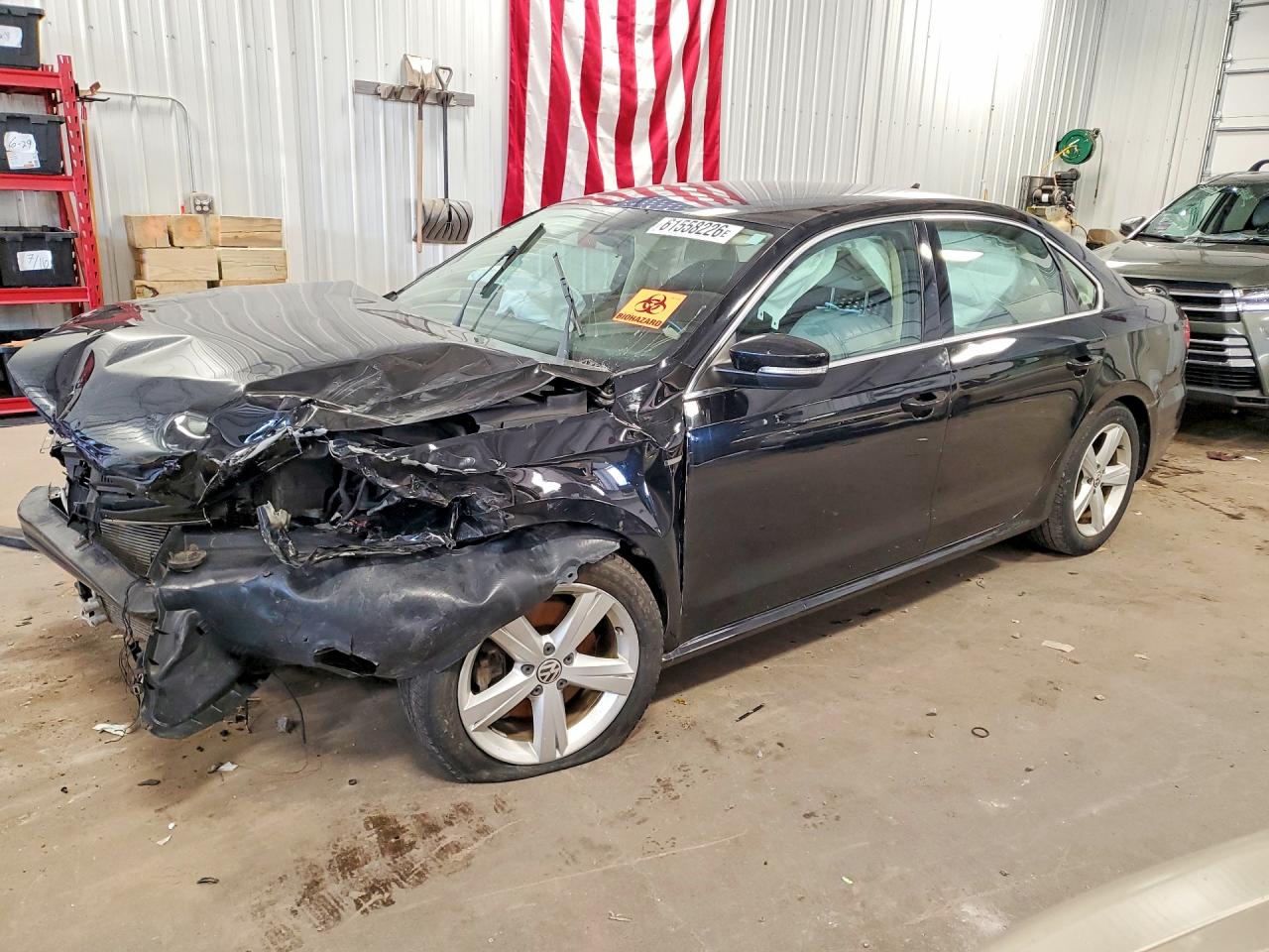 2015 Volkswagen Passat S Black vin: 1VWAS7A3XFC105374