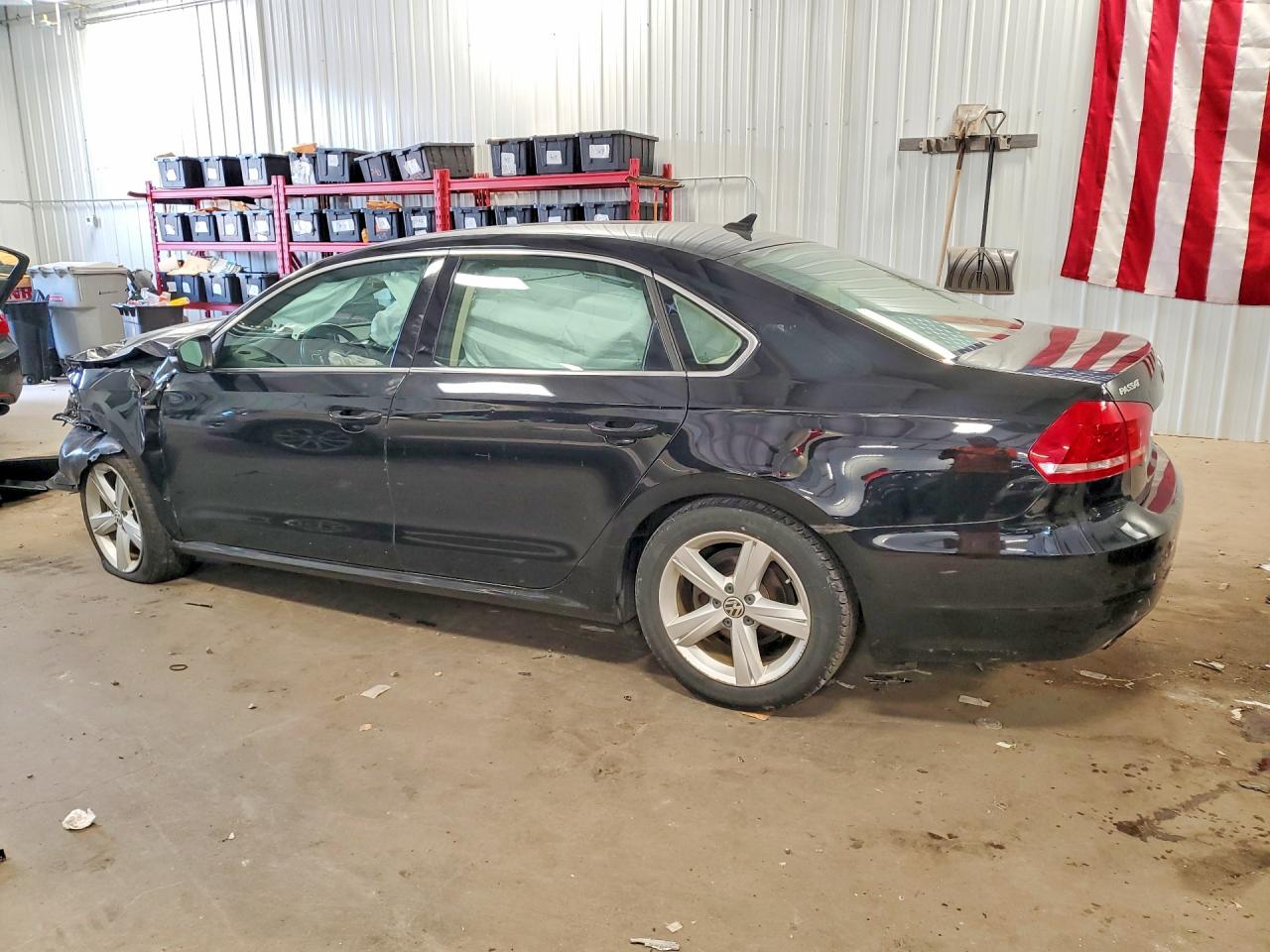 2015 Volkswagen Passat S Black vin: 1VWAS7A3XFC105374