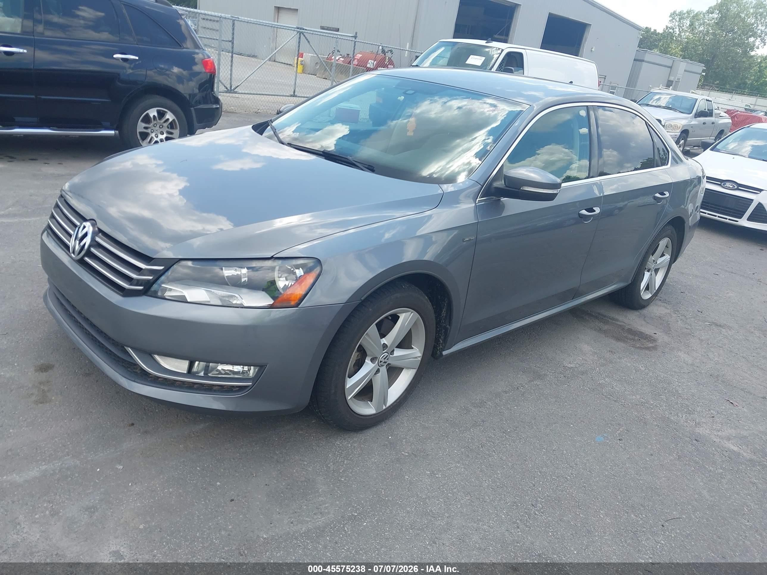2015 Volkswagen Passat 1.8t Limited Edition Gray vin: 1VWAS7A3XFC110297