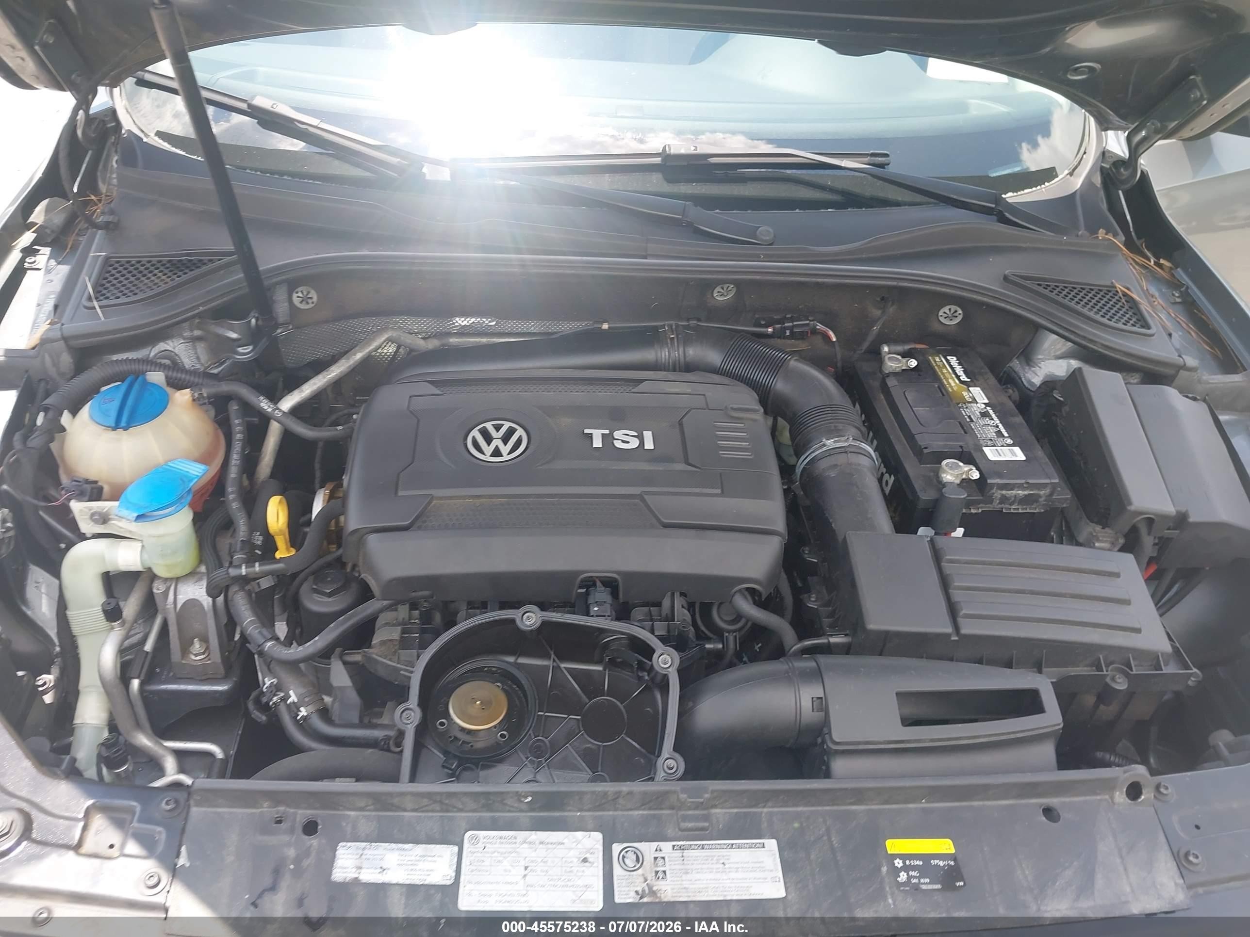 2015 Volkswagen Passat 1.8t Limited Edition Gray vin: 1VWAS7A3XFC110297