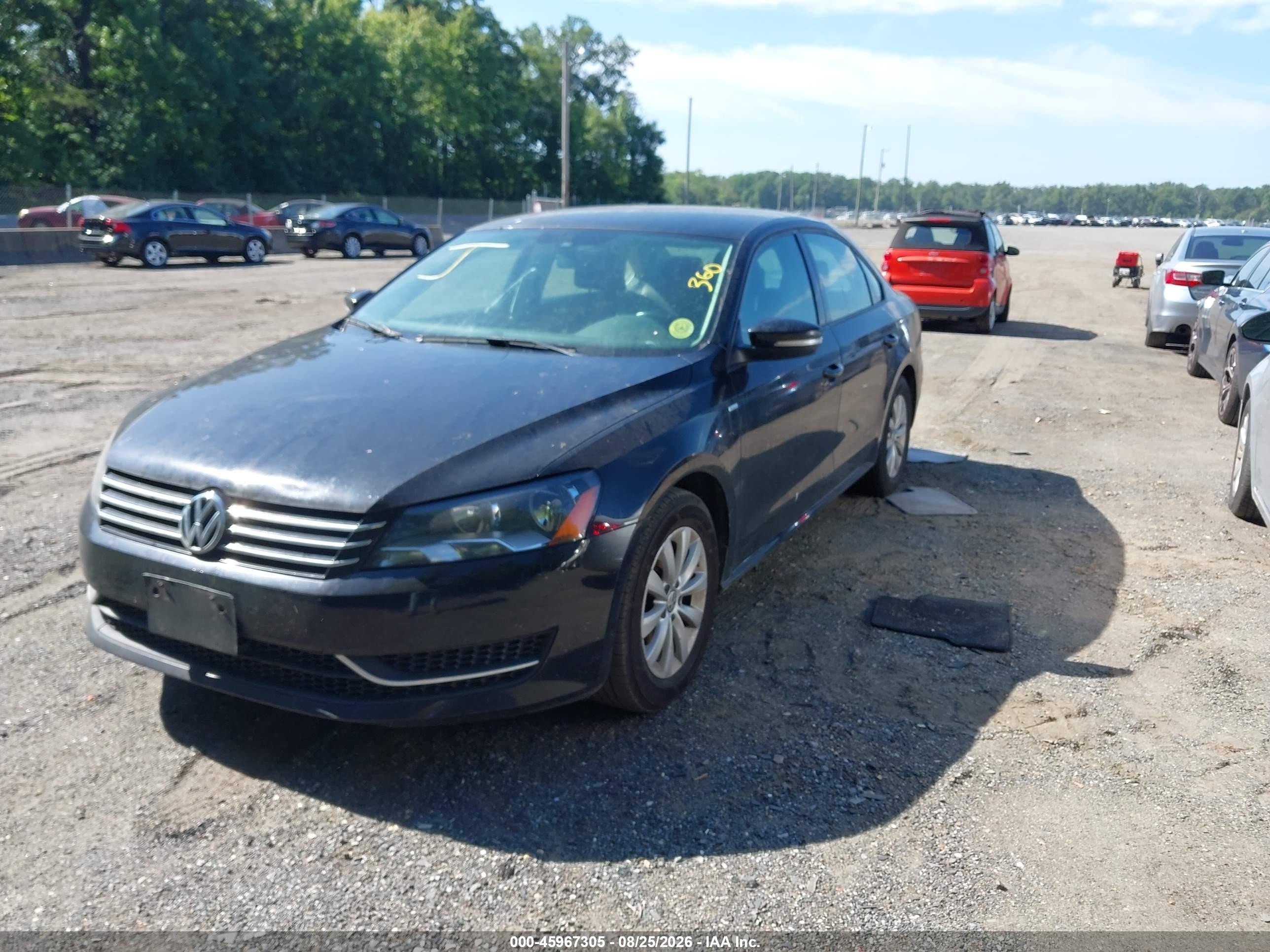 2014 Volkswagen Passat 1.8t Wolfsburg Edition Black vin: 1VWAT7A30EC061252