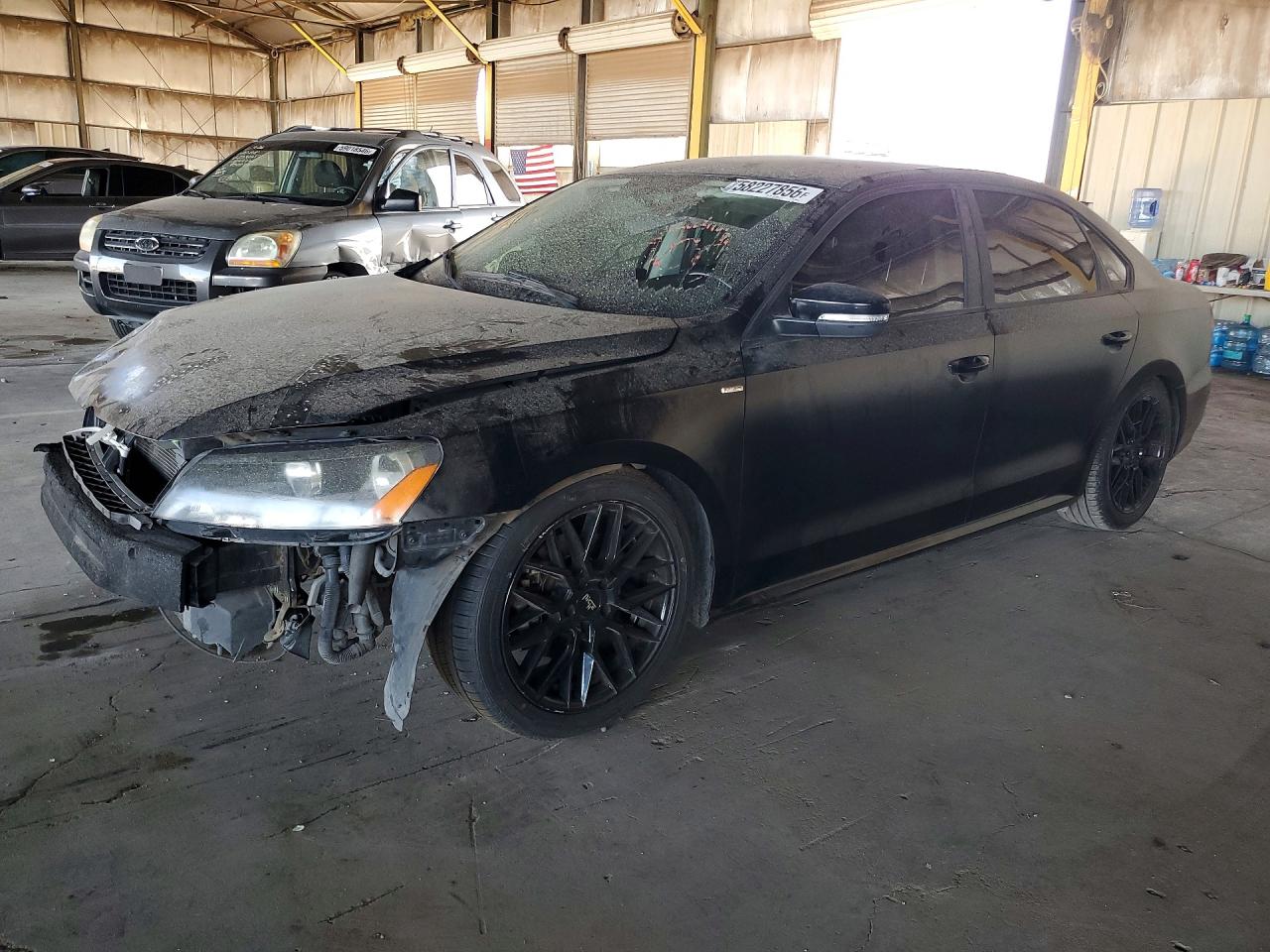 2014 Volkswagen Passat S Black vin: 1VWAT7A30EC073448