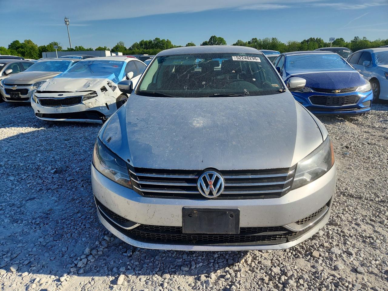 2014 Volkswagen Passat S Silver vin: 1VWAT7A30EC075846