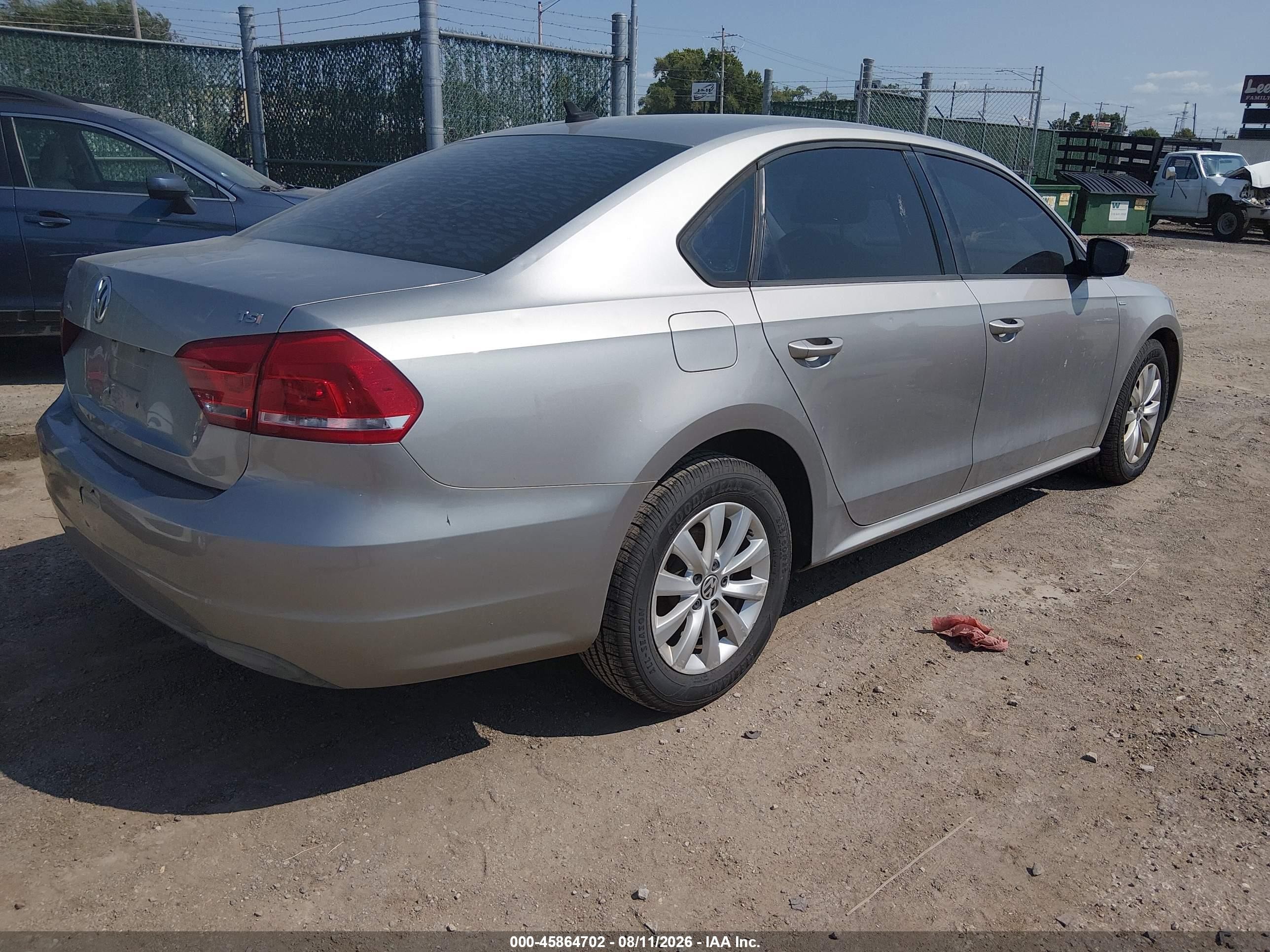 2014 Volkswagen Passat 1.8t Wolfsburg Edition Серый vin: 1VWAT7A30EC078715