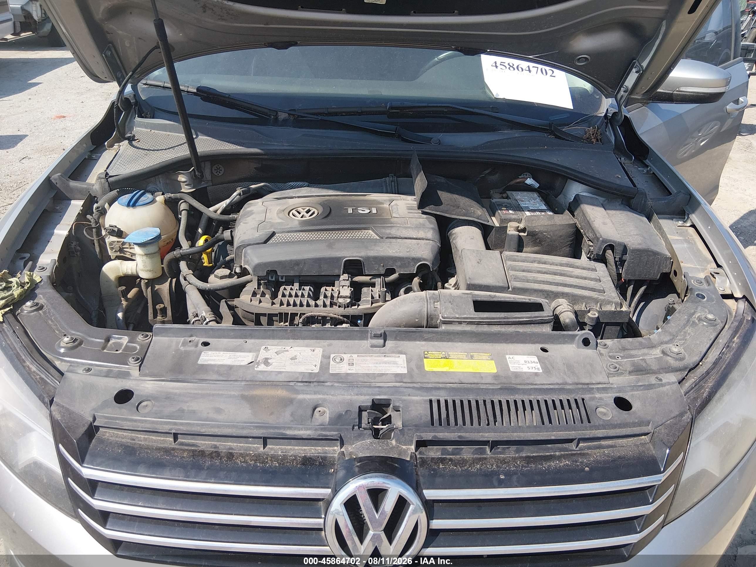 2014 Volkswagen Passat 1.8t Wolfsburg Edition Серый vin: 1VWAT7A30EC078715
