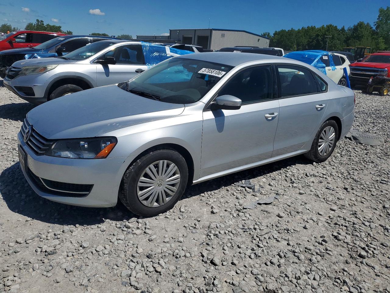2014 Volkswagen Passat S Silver vin: 1VWAT7A30EC114287