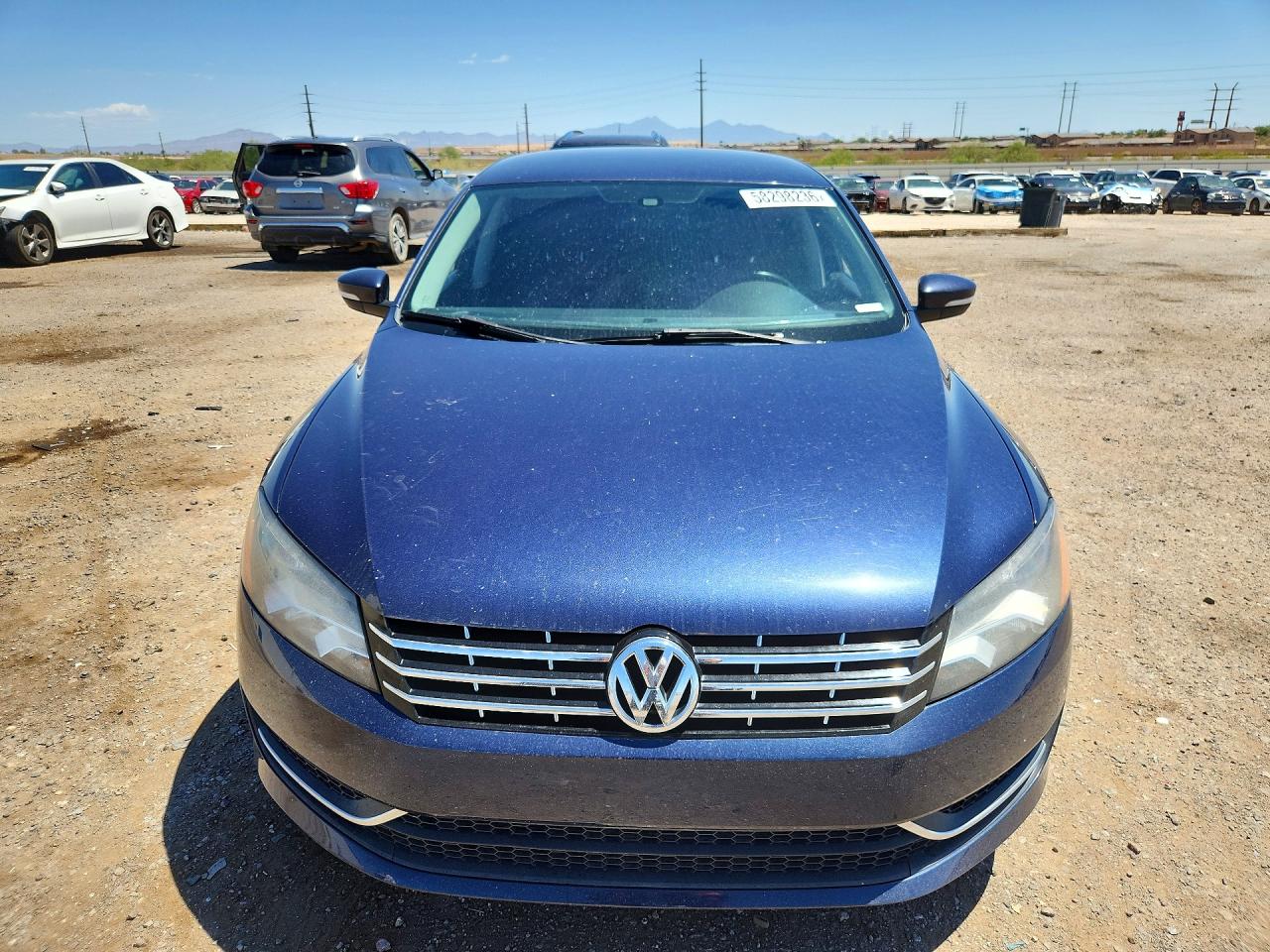 2015 Volkswagen Passat S Синий vin: 1VWAT7A30FC031850