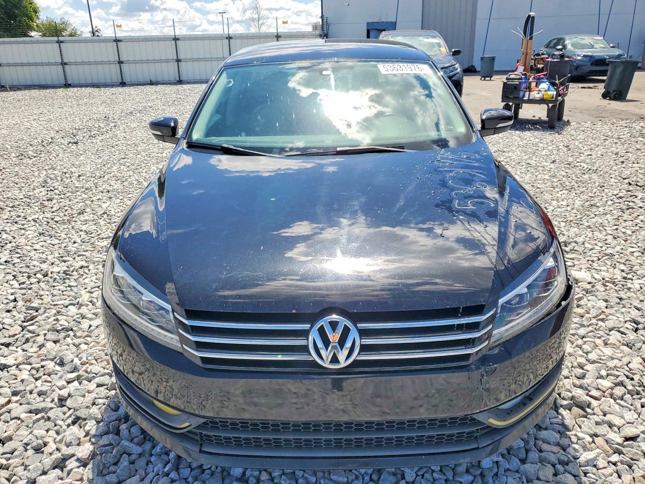 2015 Volkswagen Passat S Black vin: 1VWAT7A30FC097623