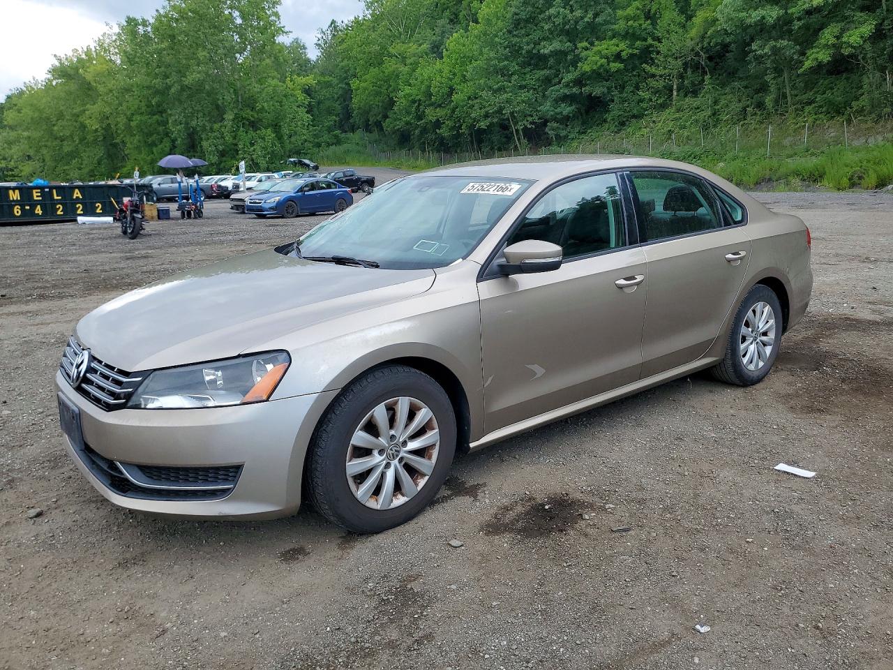 2015 Volkswagen Passat S Gold vin: 1VWAT7A30FC098447