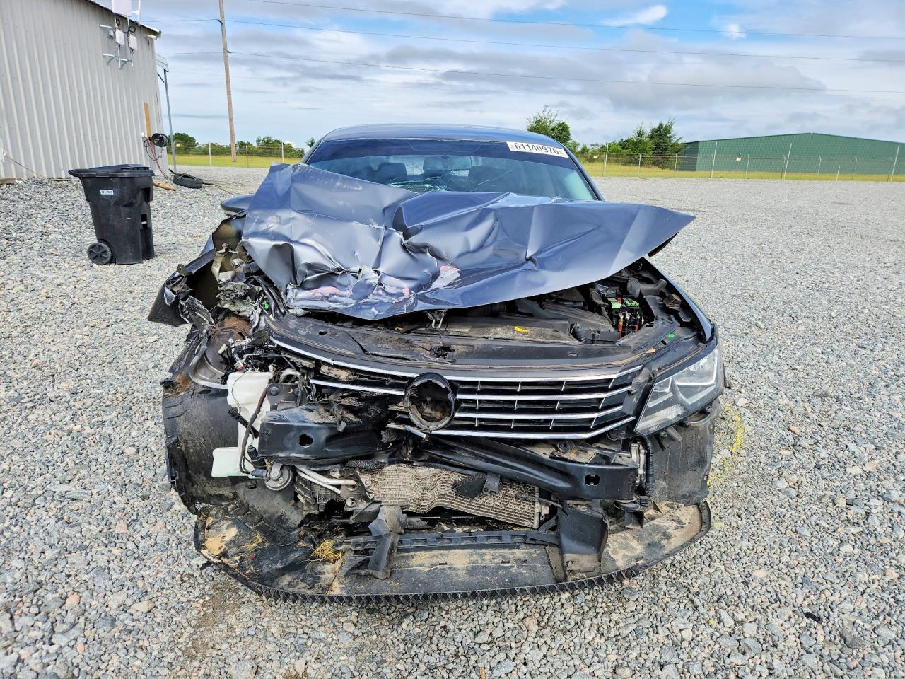 2016 Volkswagen Passat S Серый vin: 1VWAT7A30GC067314