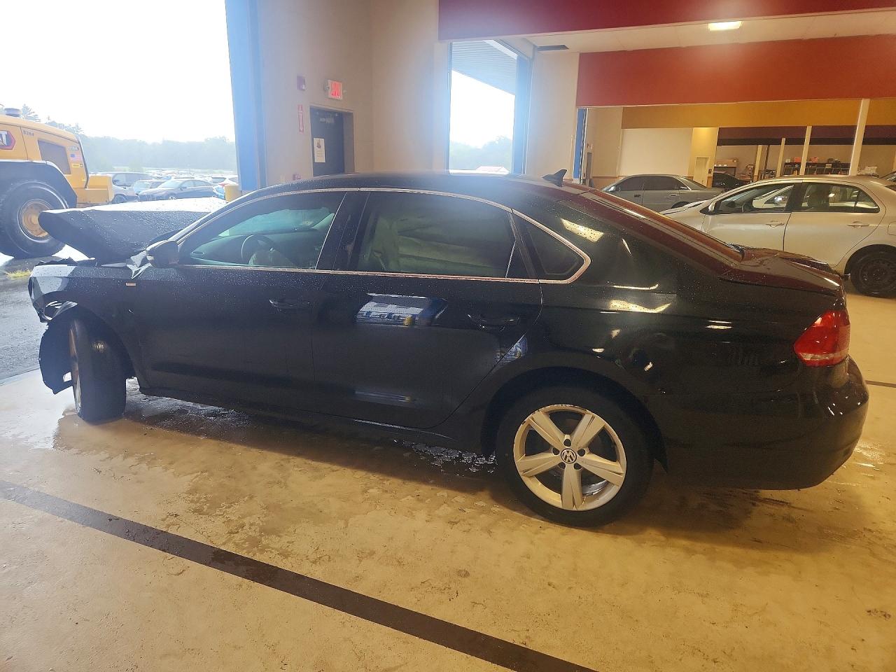 2014 Volkswagen Passat S Black vin: 1VWAT7A31EC040099