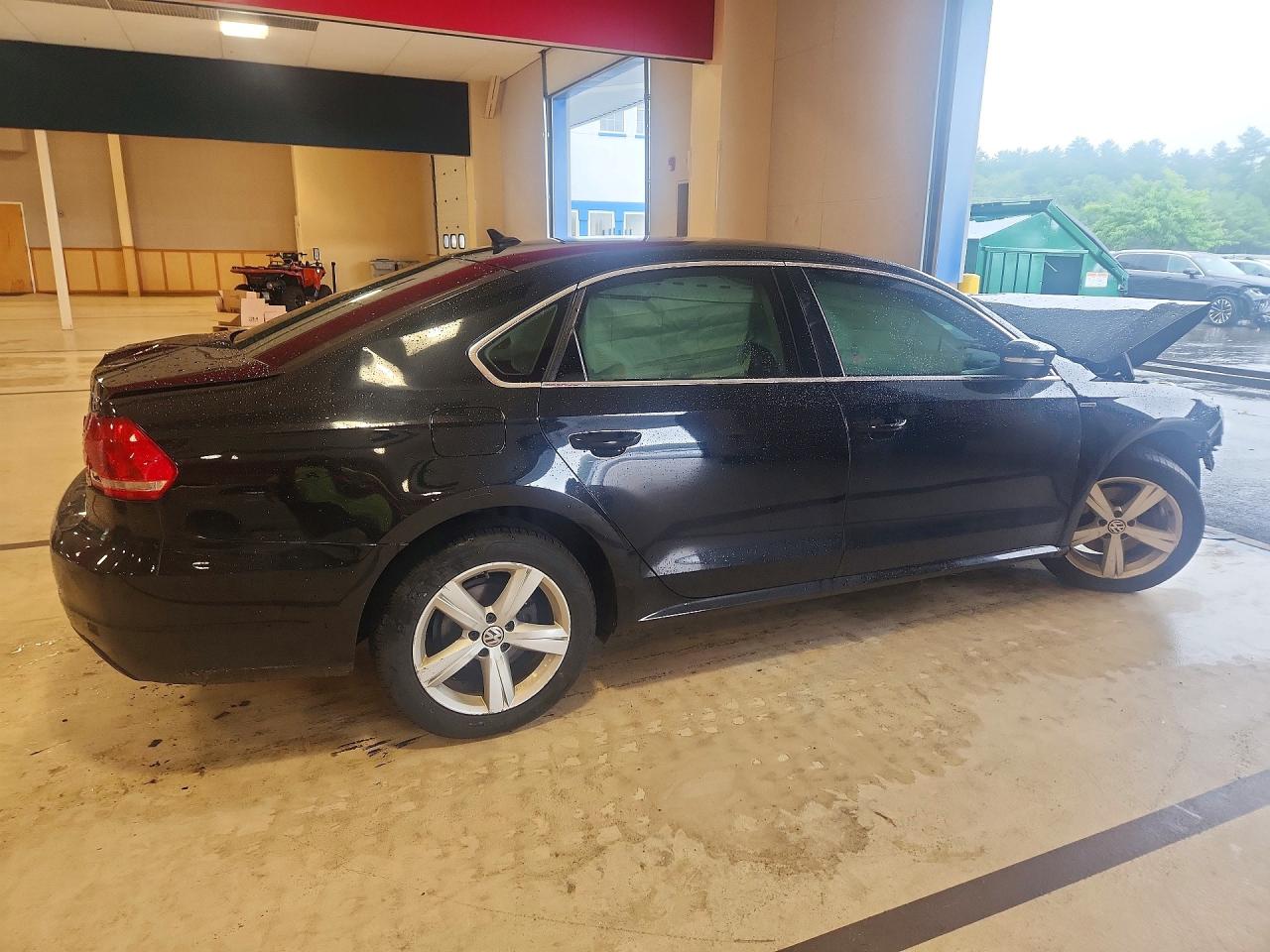 2014 Volkswagen Passat S Black vin: 1VWAT7A31EC040099