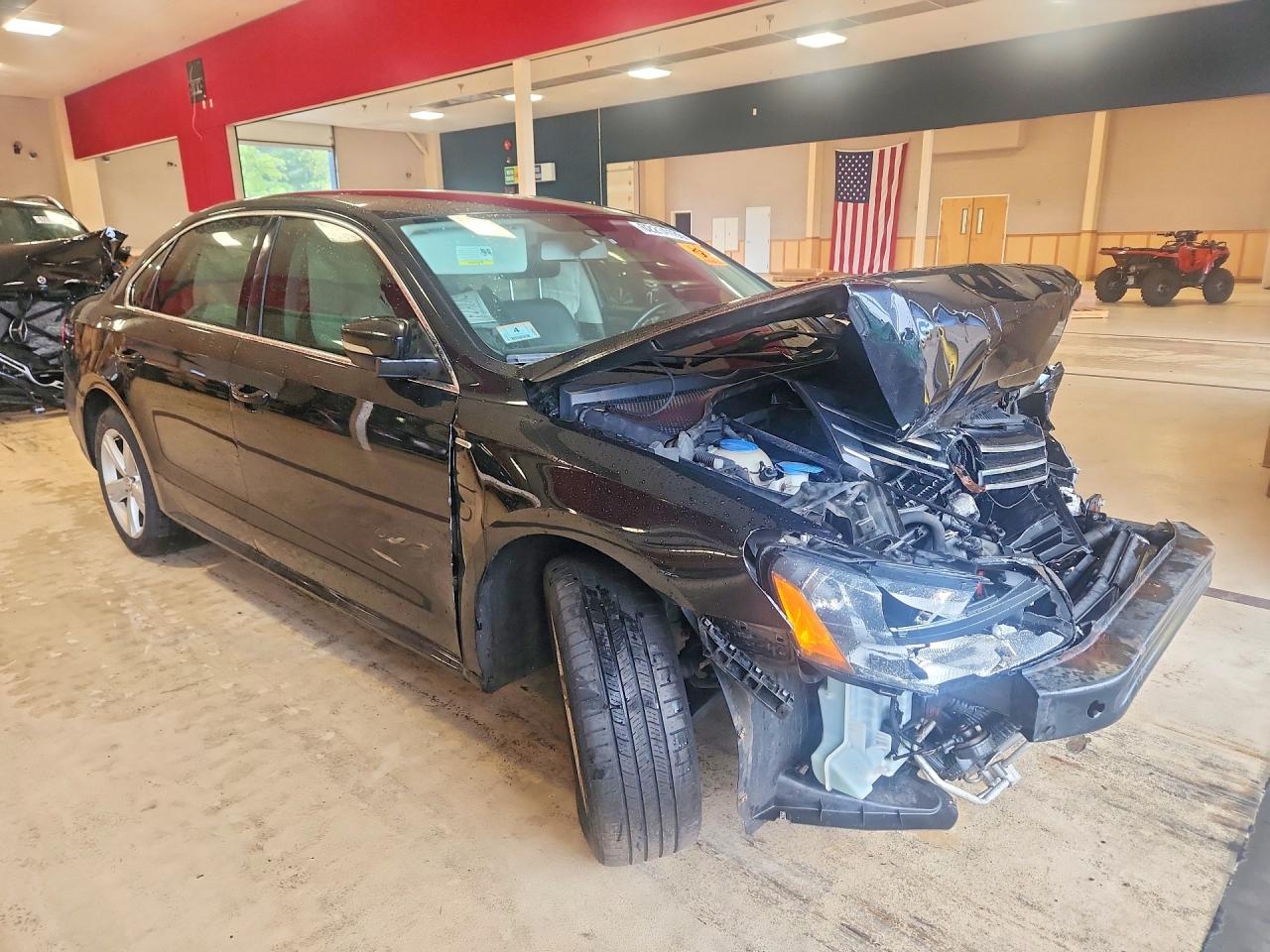 2014 Volkswagen Passat S Black vin: 1VWAT7A31EC040099