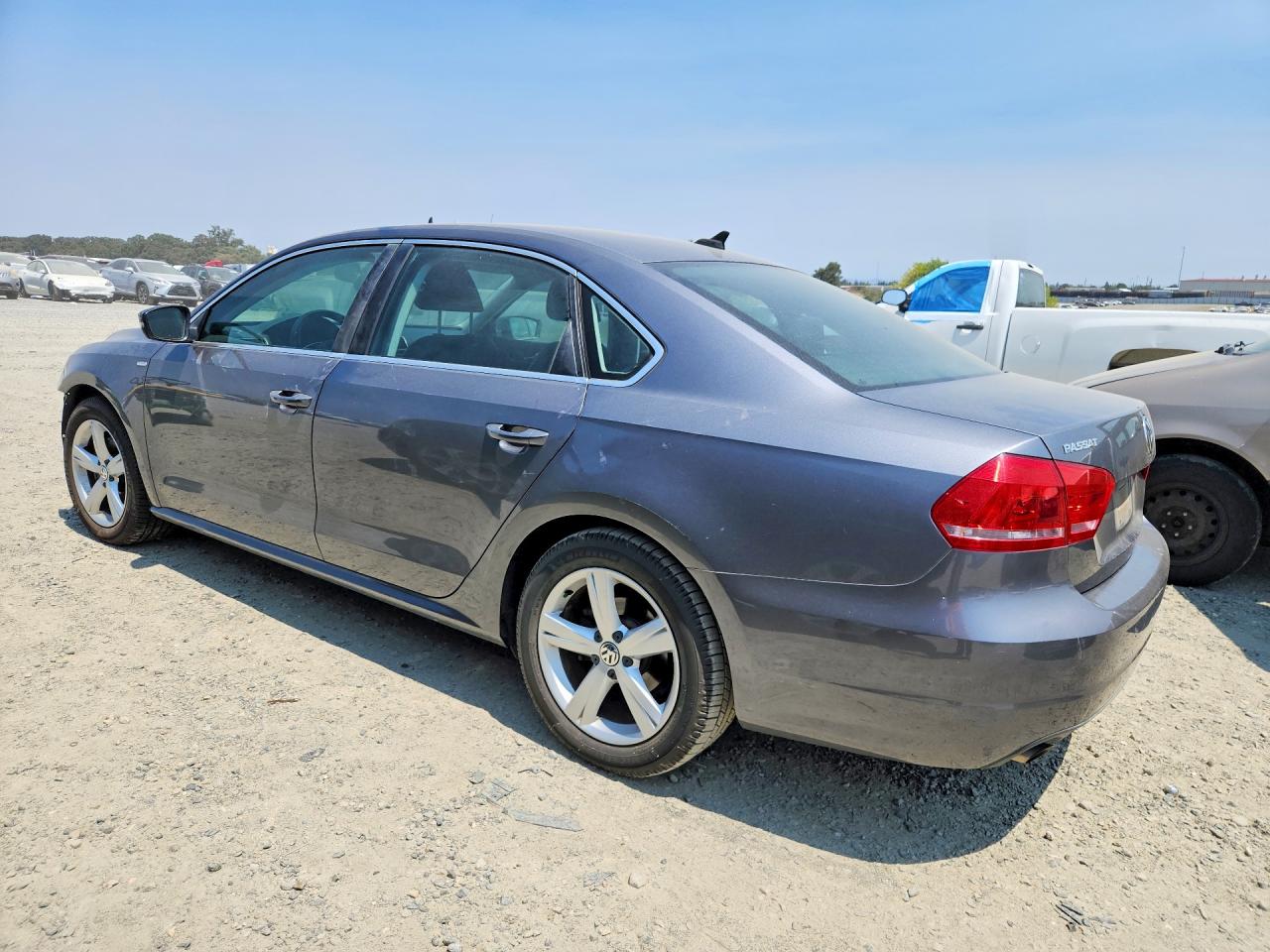 2014 Volkswagen Passat S Gray vin: 1VWAT7A31EC051409